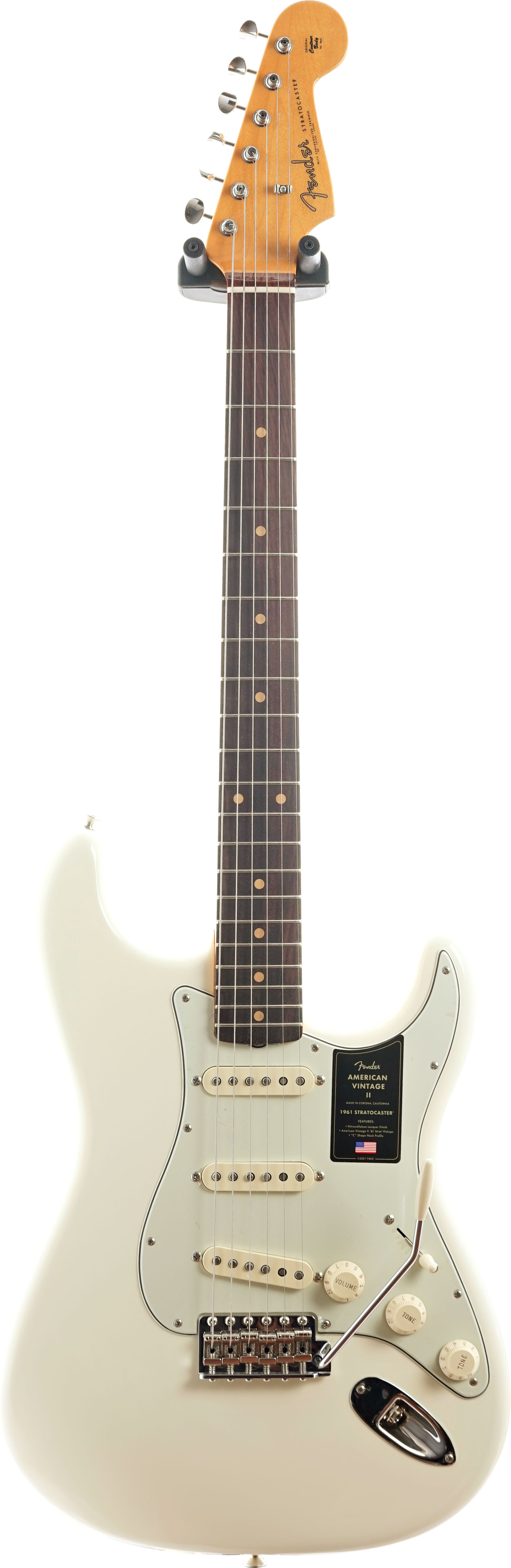 Fender American Vintage II 1961 Stratocaster Rosewood Fingerboard Olympic White (Ex-Demo) #v2560310