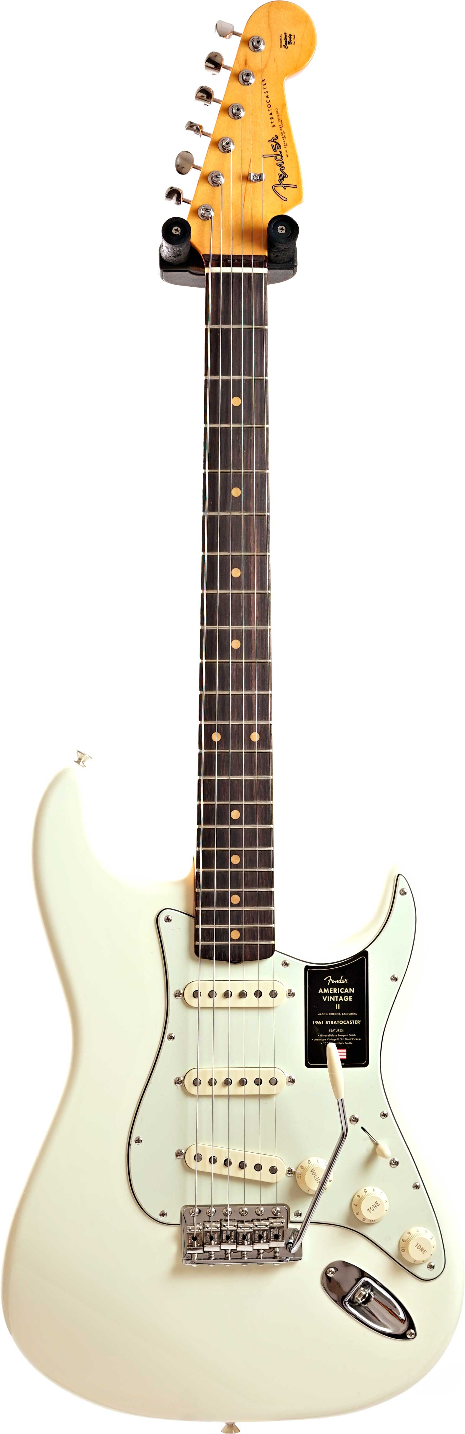 Fender American Vintage II 1961 Stratocaster Rosewood Fingerboard Olympic White #V2558359
