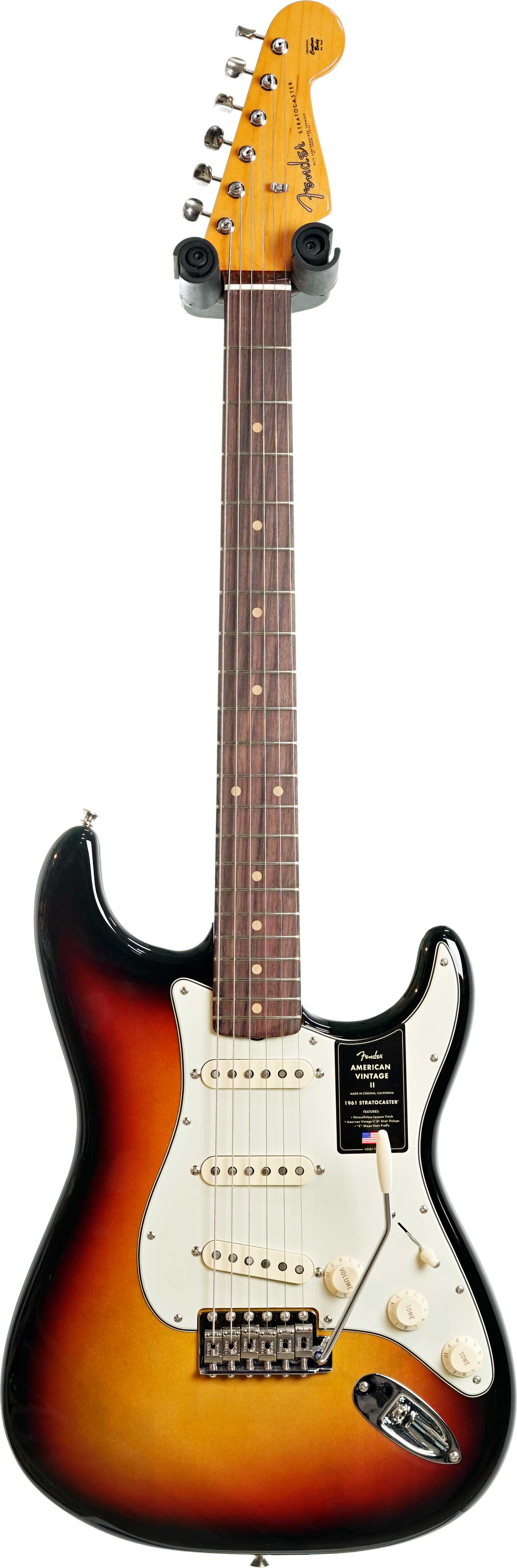 Fender American Vintage II 1961 Stratocaster Rosewood Fingerboard 3 Colour Sunburst #V2552074