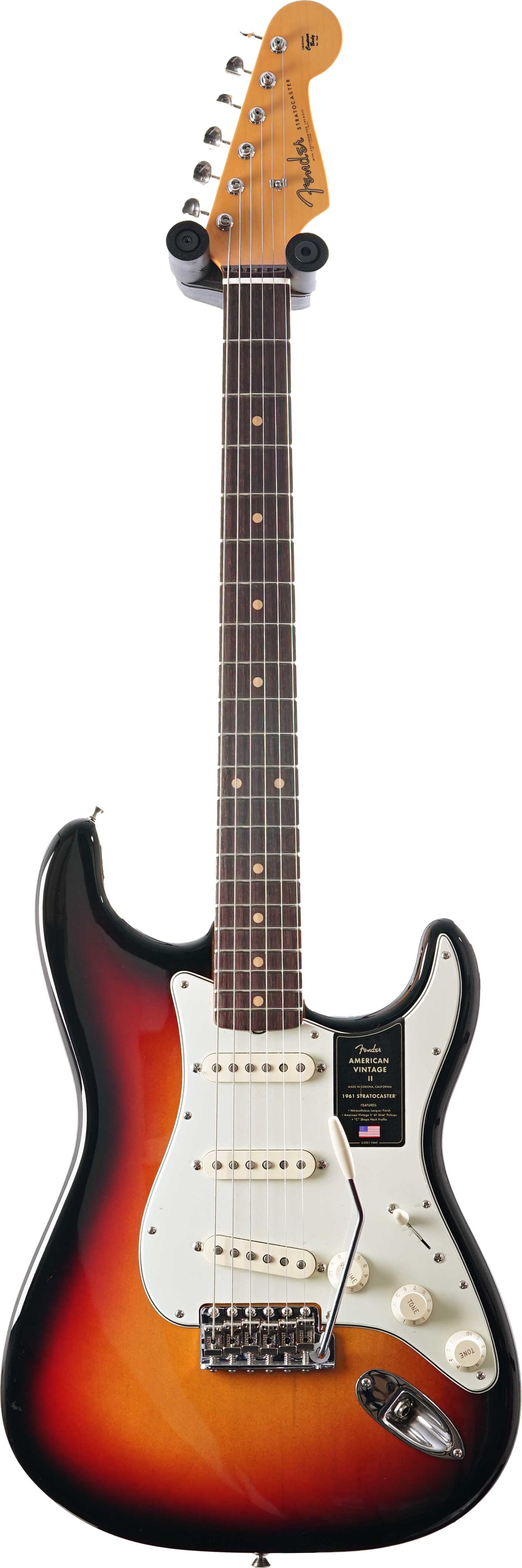 Fender American Vintage II 1961 Stratocaster Rosewood Fingerboard 3 Colour Sunburst #V2557030