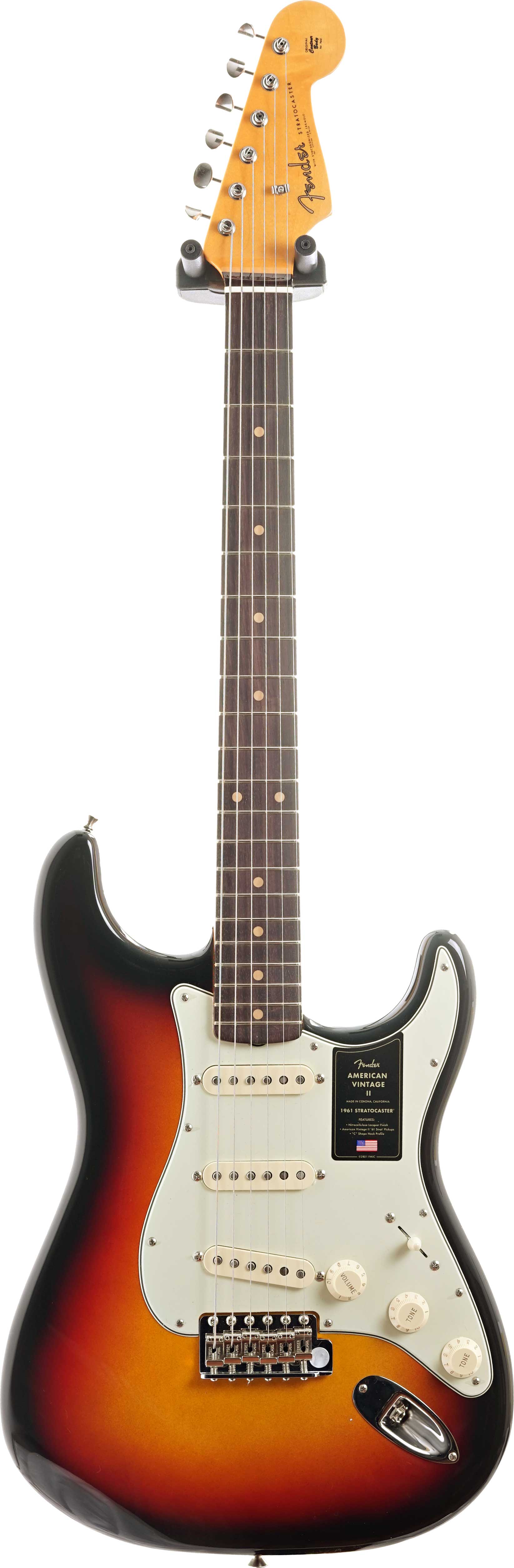Fender American Vintage II 61 Stratocaster Rosewood Fingerboard 3 Colour Sunburst #V2557640
