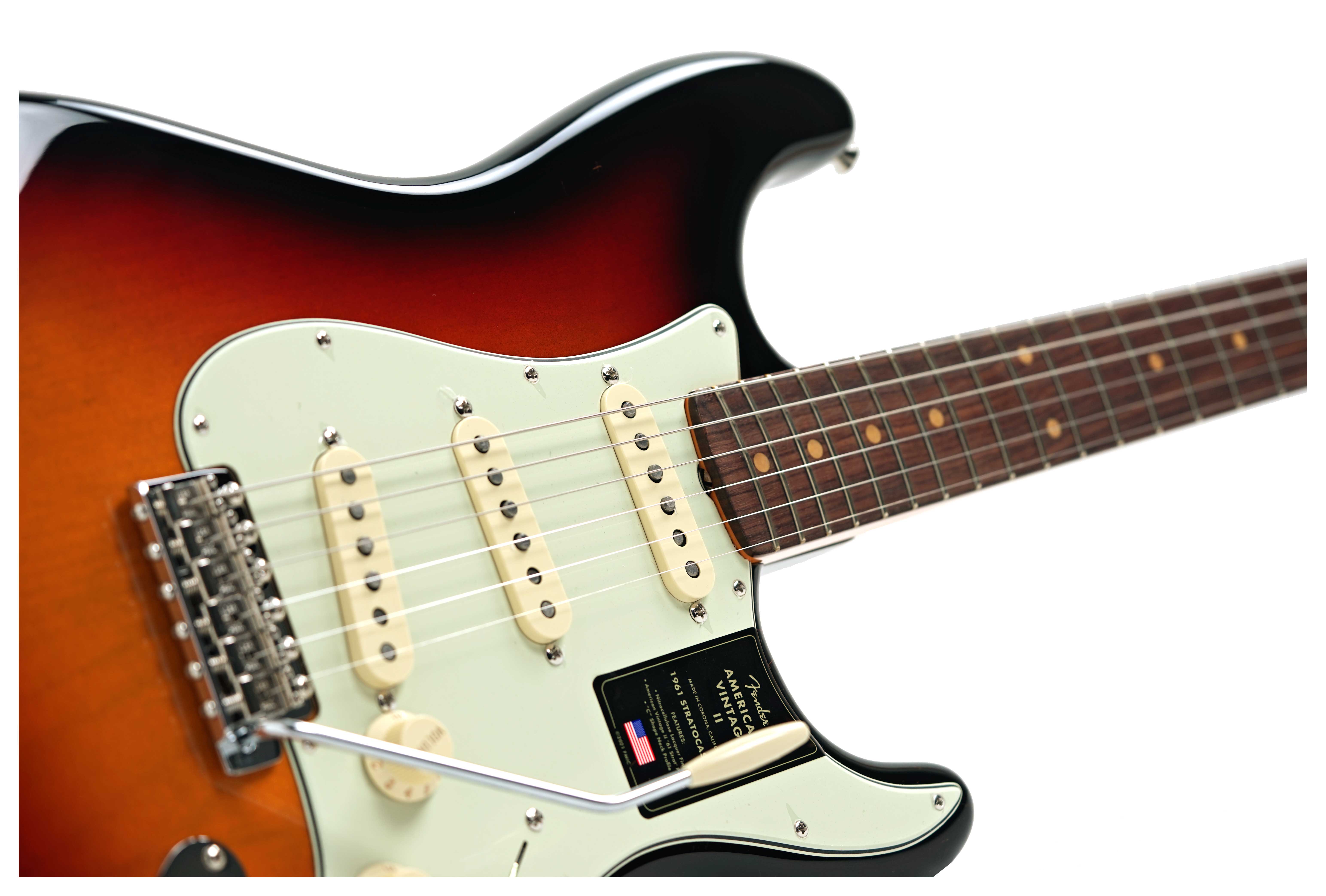 Fender American Vintage II 61 Stratocaster Rosewood Fingerboard 3 Colour Sunburst #V2562846
