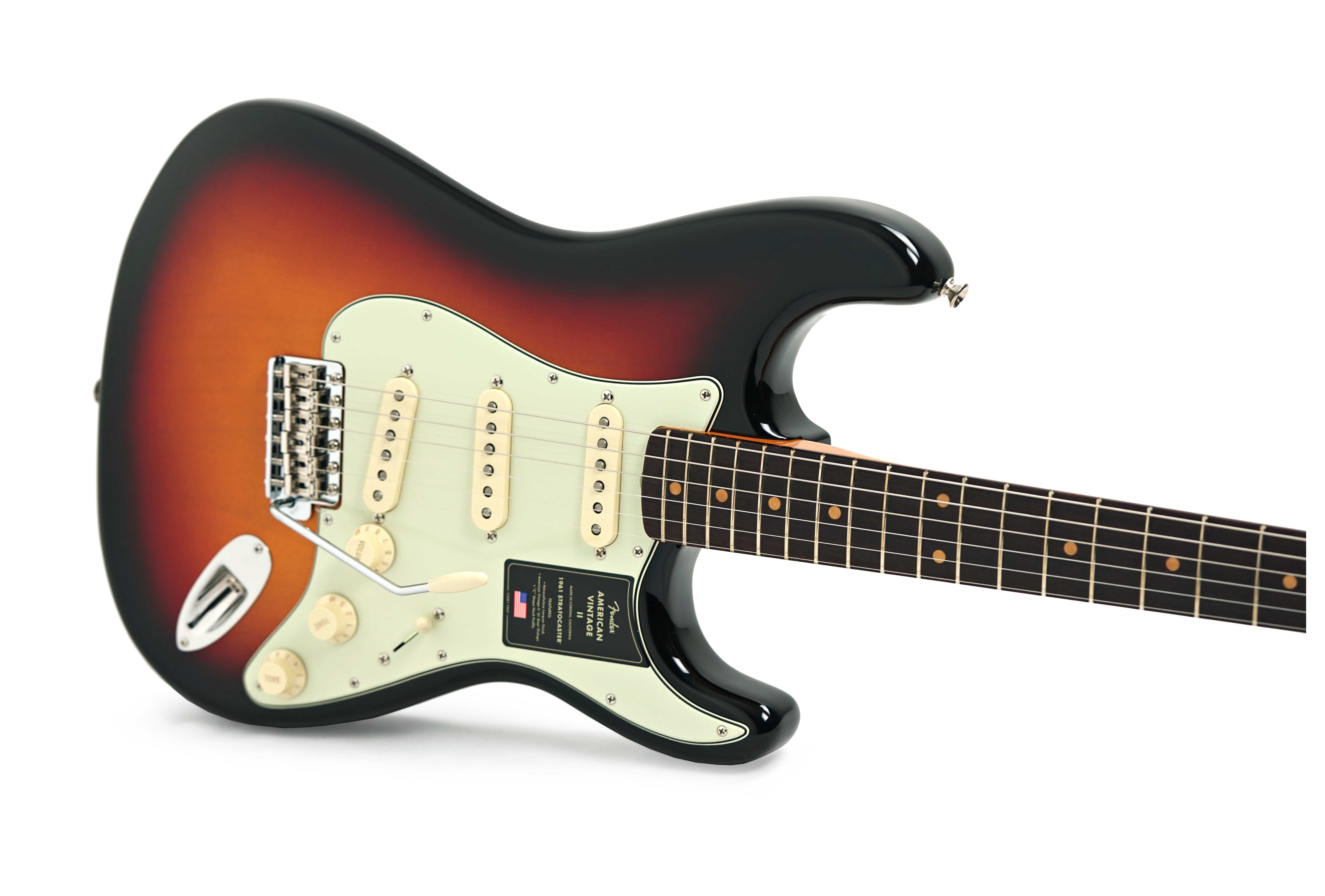 Fender American Vintage II 61 Stratocaster Rosewood Fingerboard 3 Colour Sunburst #V2563780