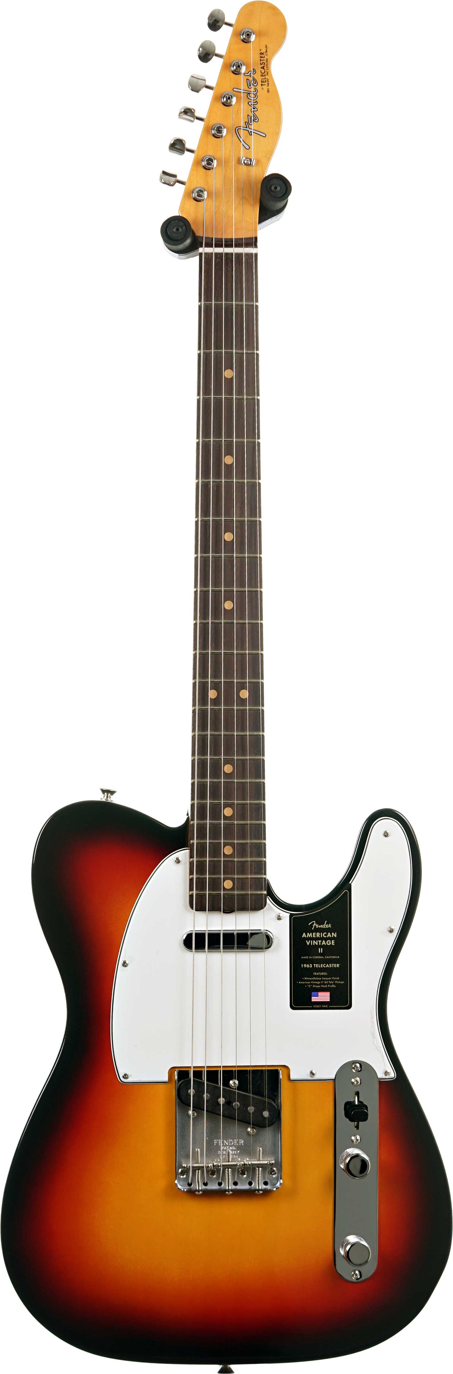 Fender American Vintage II 63 Telecaster Rosewood Fingerboard 3 Colour Sunburst #V2556728