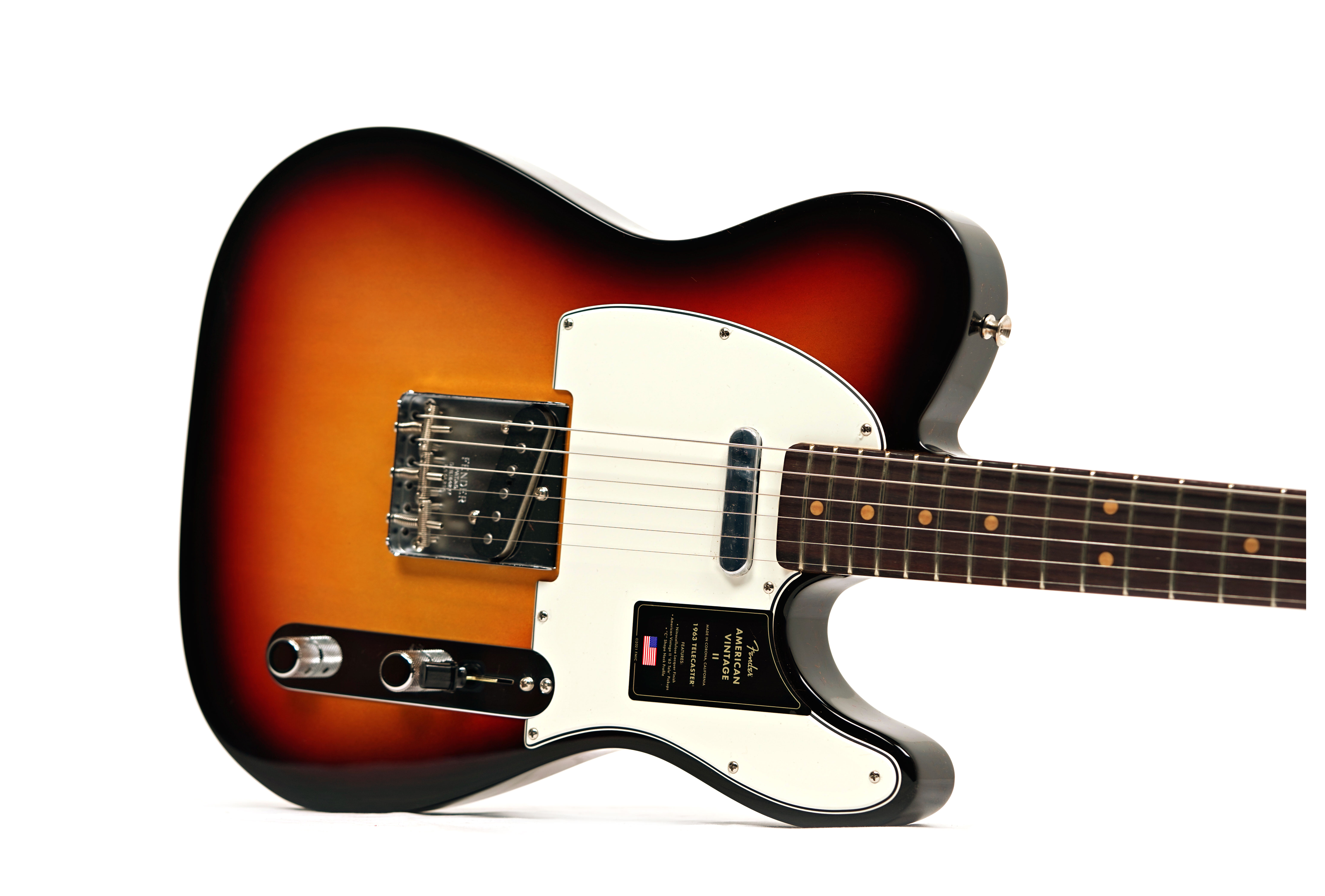 Fender American Vintage II 1963 Telecaster Rosewood Fingerboard 3-Color Sunburst #V2558656