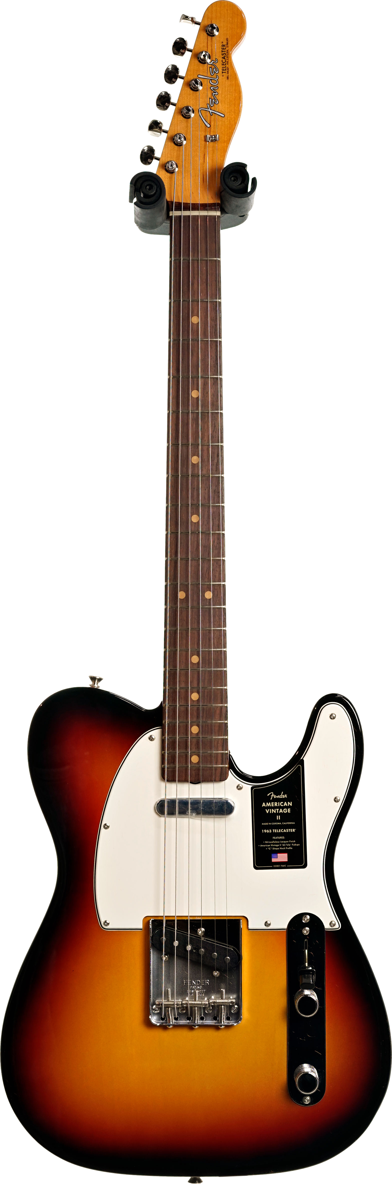 Fender American Vintage II 1963 Telecaster Rosewood Fingerboard 3 Colour Sunburst #V2562792