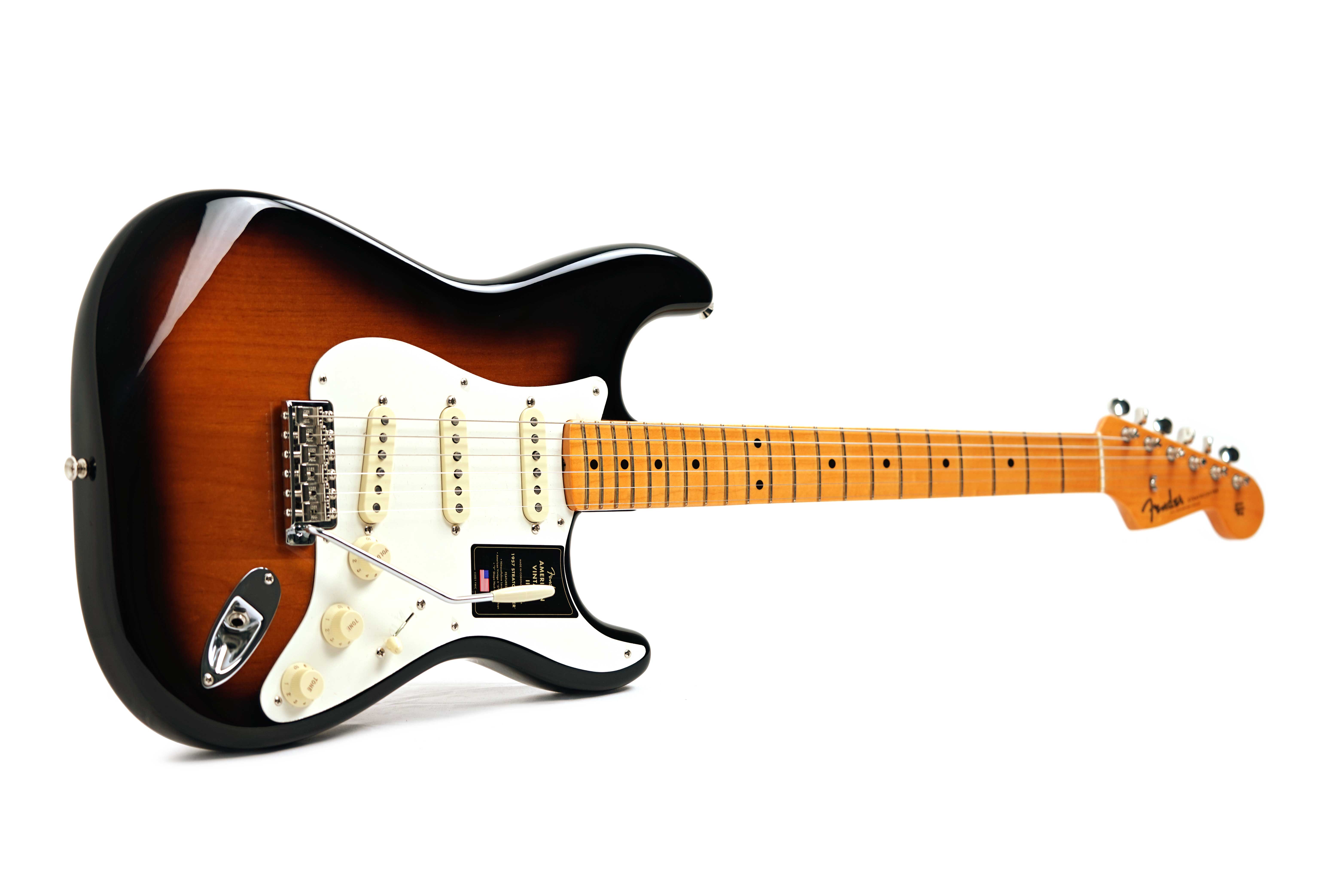 Fender American Vintage II 1957 Stratocaster Maple Fingerboard 2 Colour Sunburst (Nearly New) #V2440579