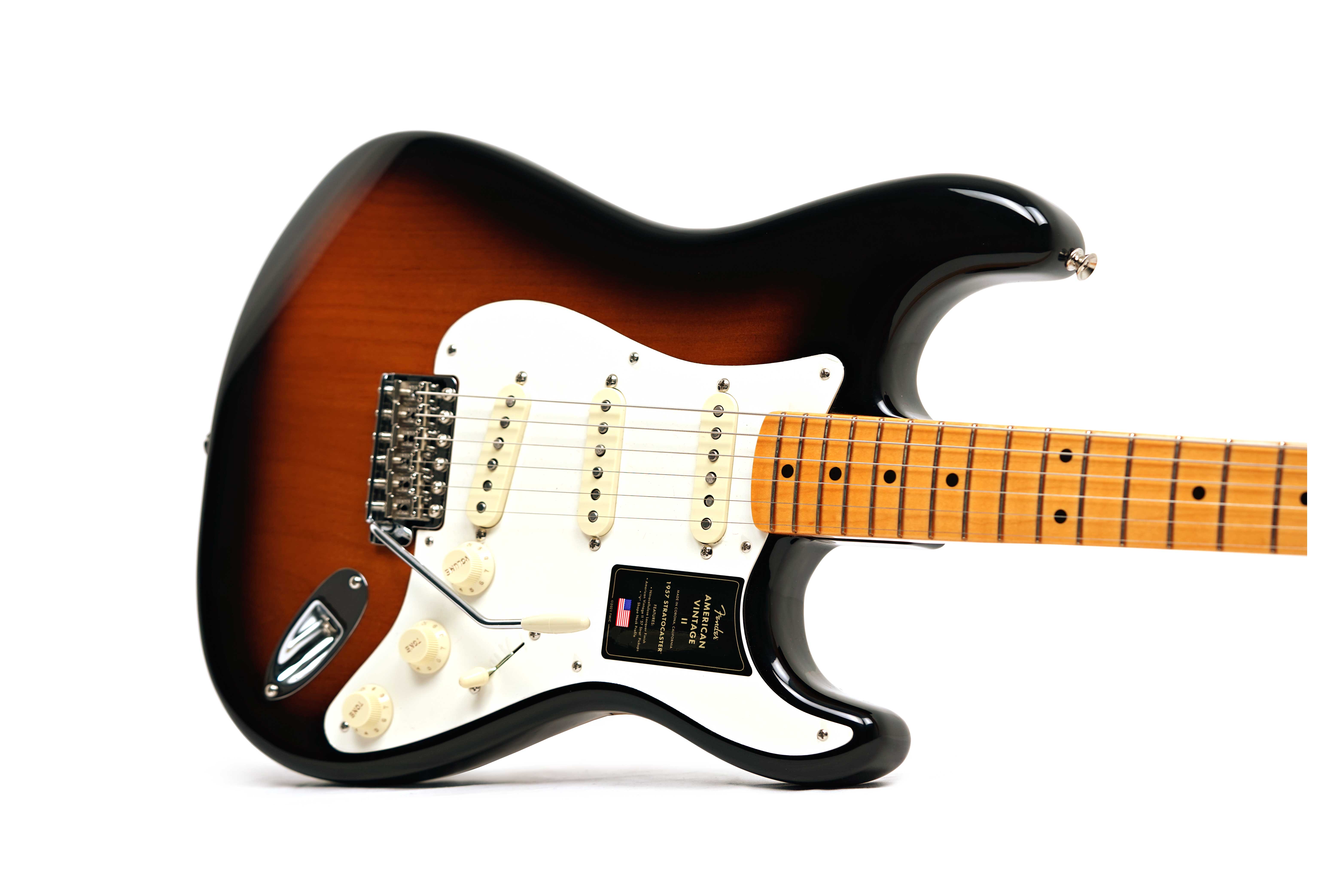 Fender American Vintage II 1957 Stratocaster Maple Fingerboard 2 Colour Sunburst (Nearly New) #V2440579
