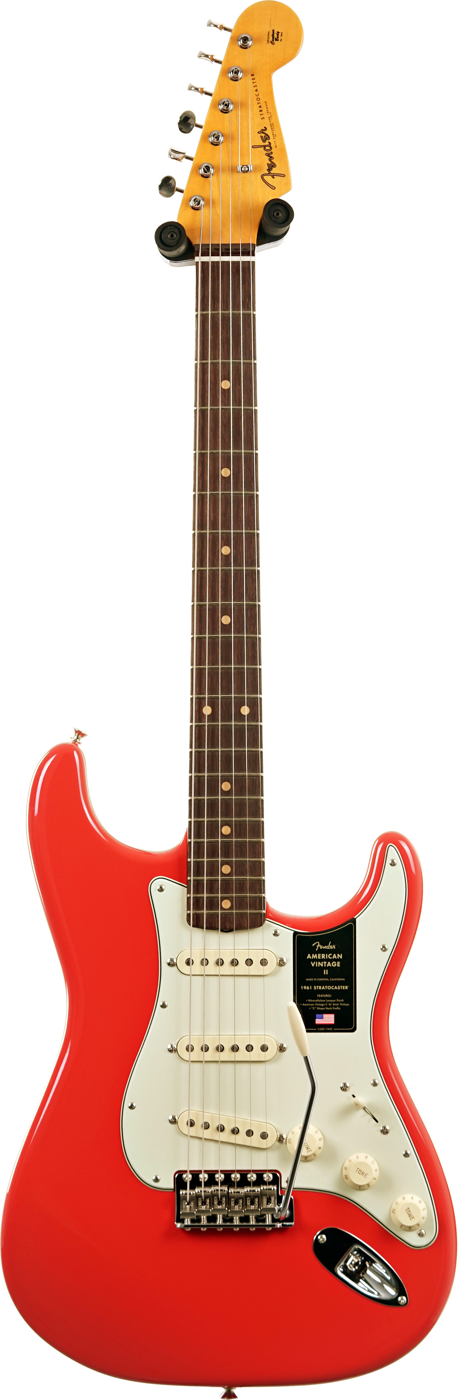 Fender American Vintage II 61 Stratocaster Rosewood Fingerboard Fiesta Red #V2560182