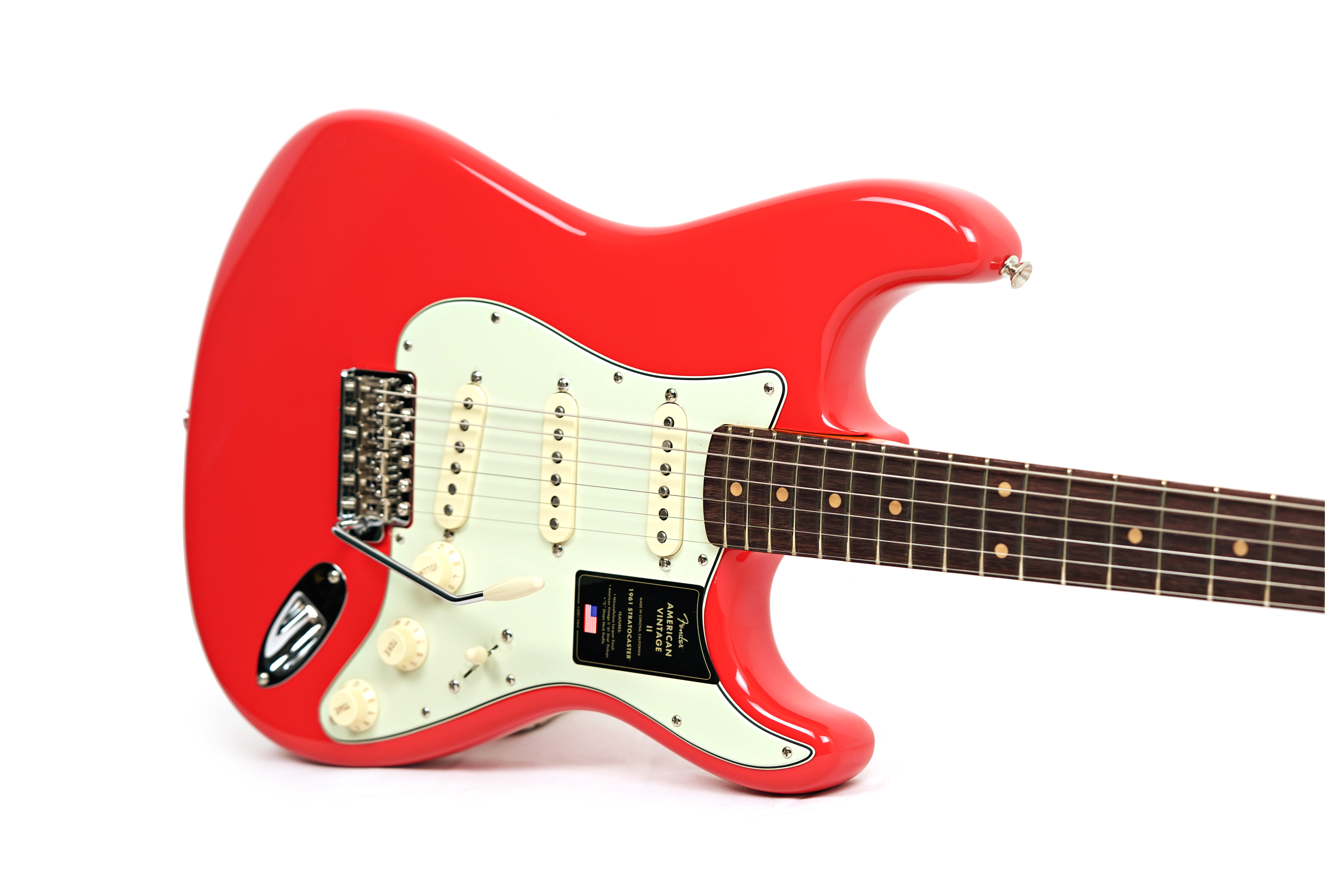 Fender American Vintage II 61 Stratocaster Rosewood Fingerboard Fiesta Red #V2560182