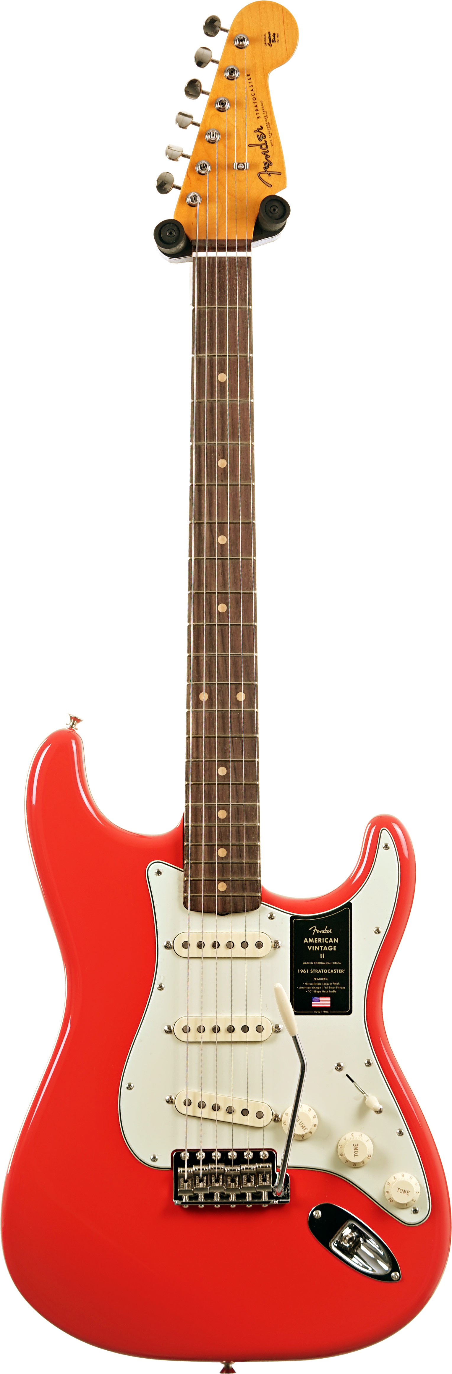 Fender American Vintage II 1961 Stratocaster Rosewood Fingerboard Fiesta Red #V2554854