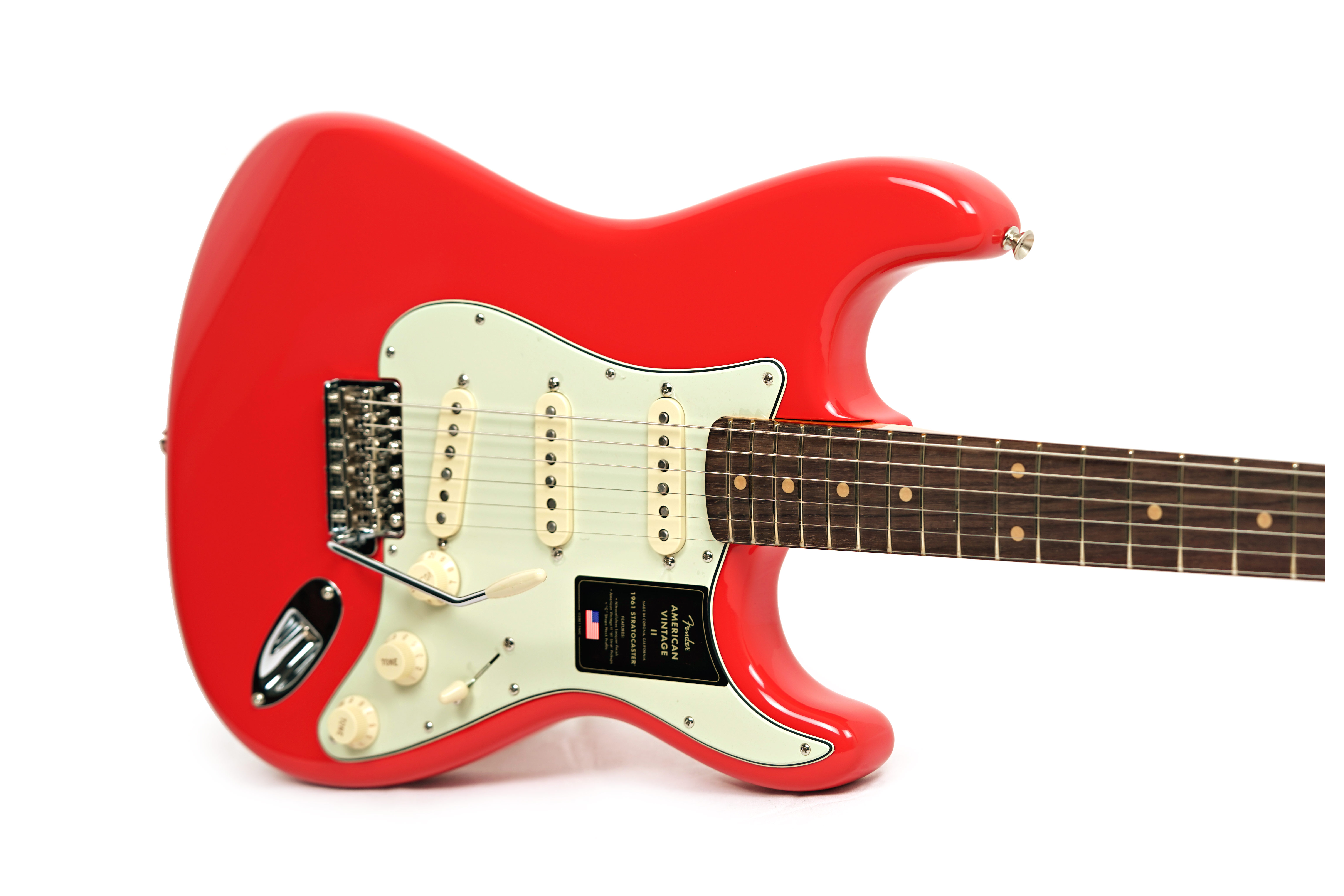 Fender American Vintage II 1961 Stratocaster Rosewood Fingerboard Fiesta Red #V2554854