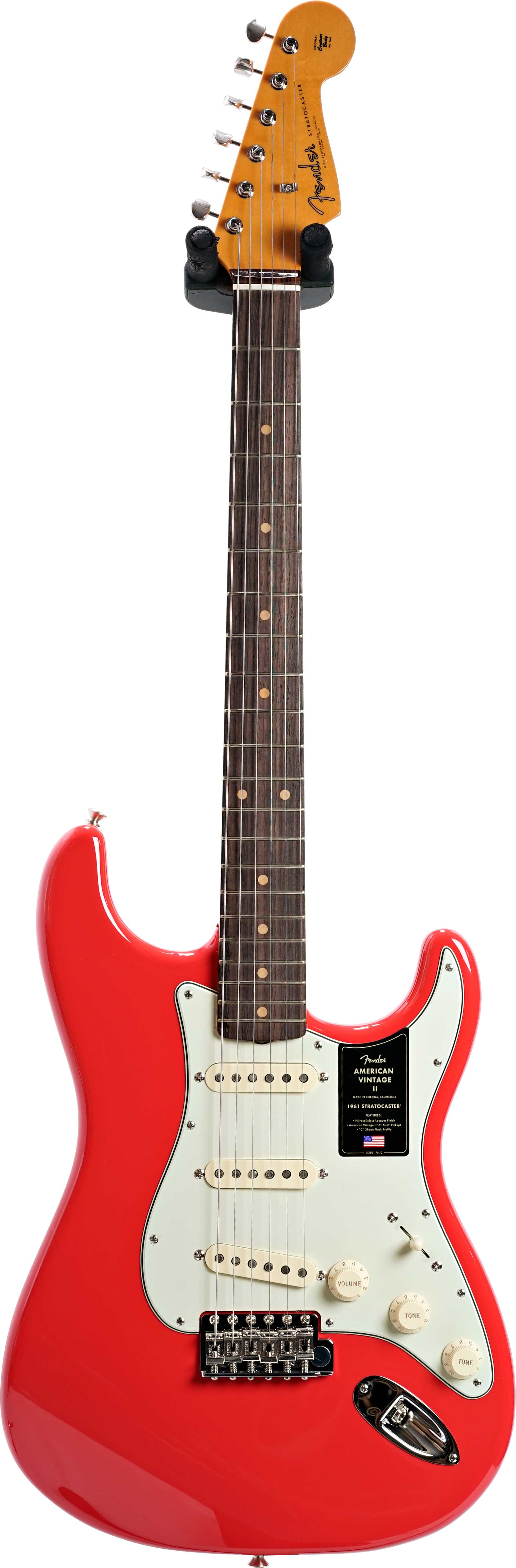 Fender American Vintage II 1961 Stratocaster Rosewood Fingerboard Fiesta Red #V2558246