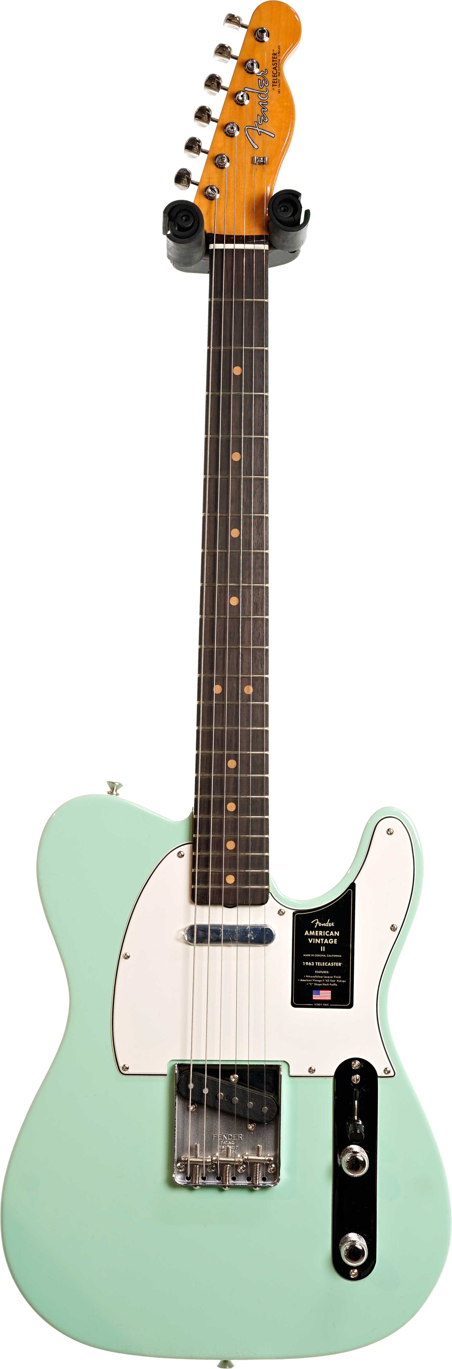 Fender American Vintage II 1963 Telecaster Rosewood Fingerboard Surf Green (Ex-Demo) #V2563842