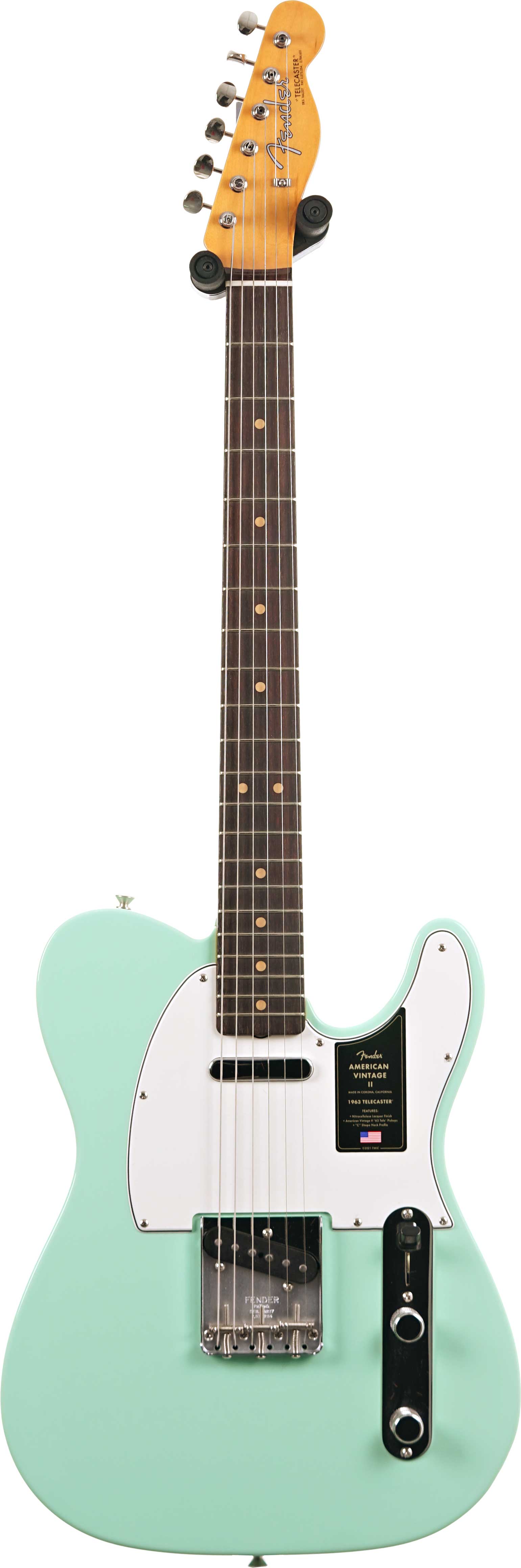 Fender American Vintage II 1963 Telecaster Rosewood Fingerboard Surf Green (Nearly New) #V2558320