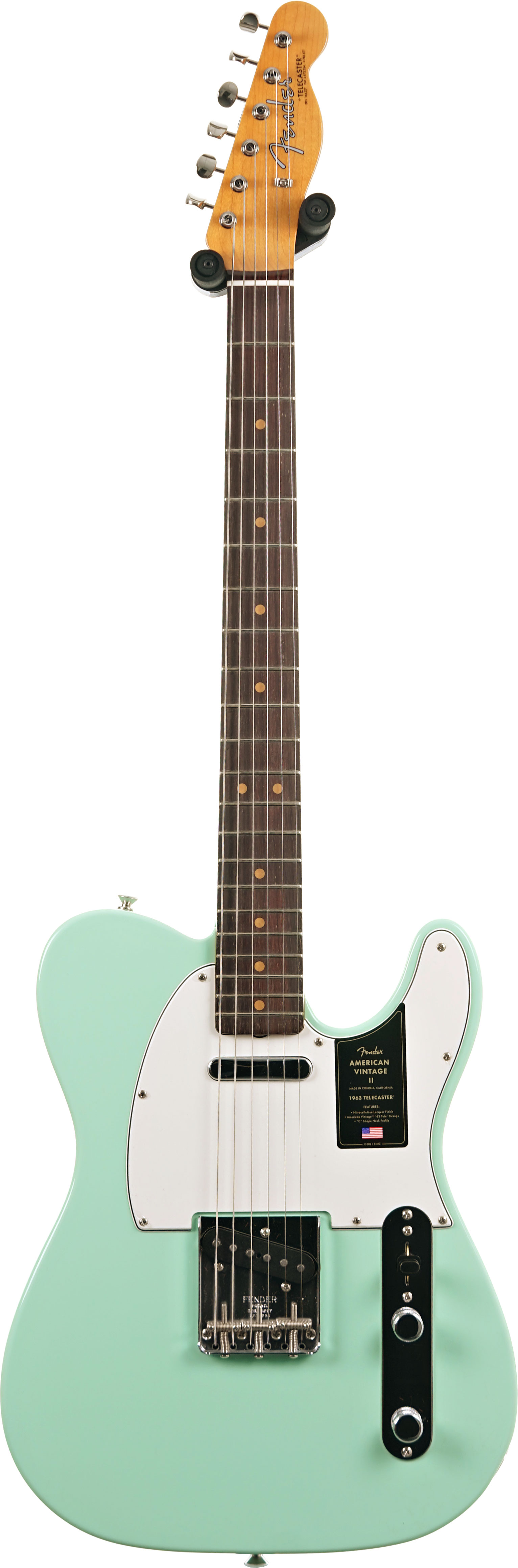 Fender American Vintage II 1963 Telecaster Rosewood Fingerboard Surf Green (Ex-Demo) #V2445484