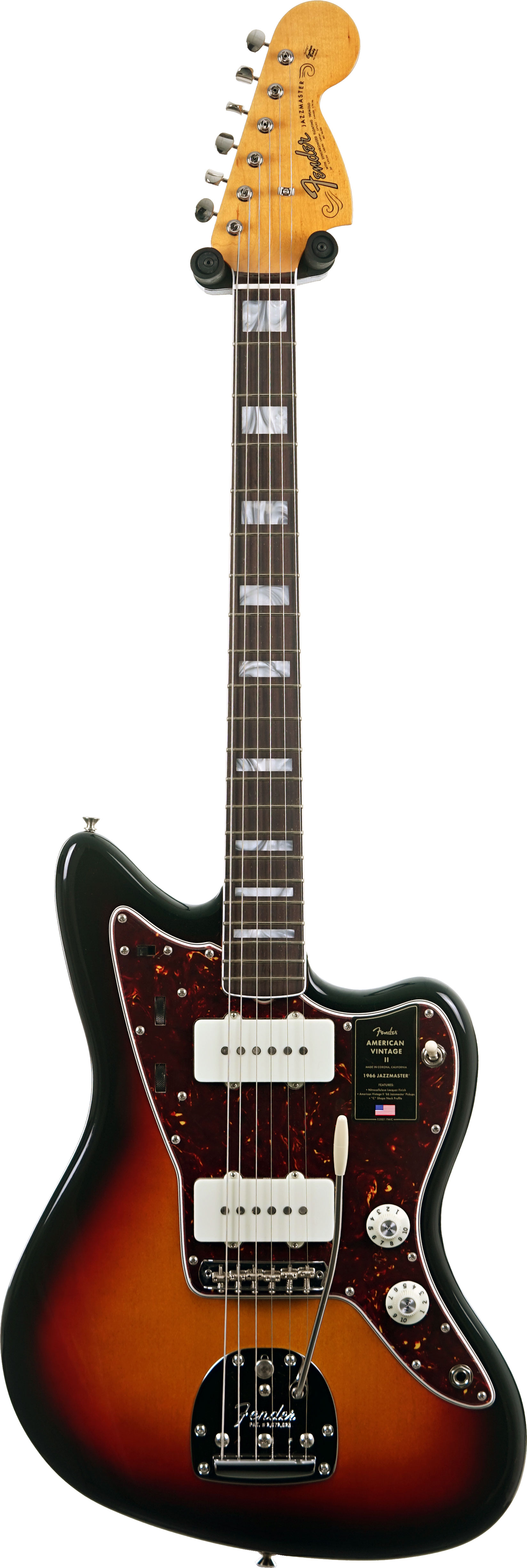 Fender American Vintage II 66 Jazzmaster Rosewood Fingerboard 3 Colour Sunburst #V2557293