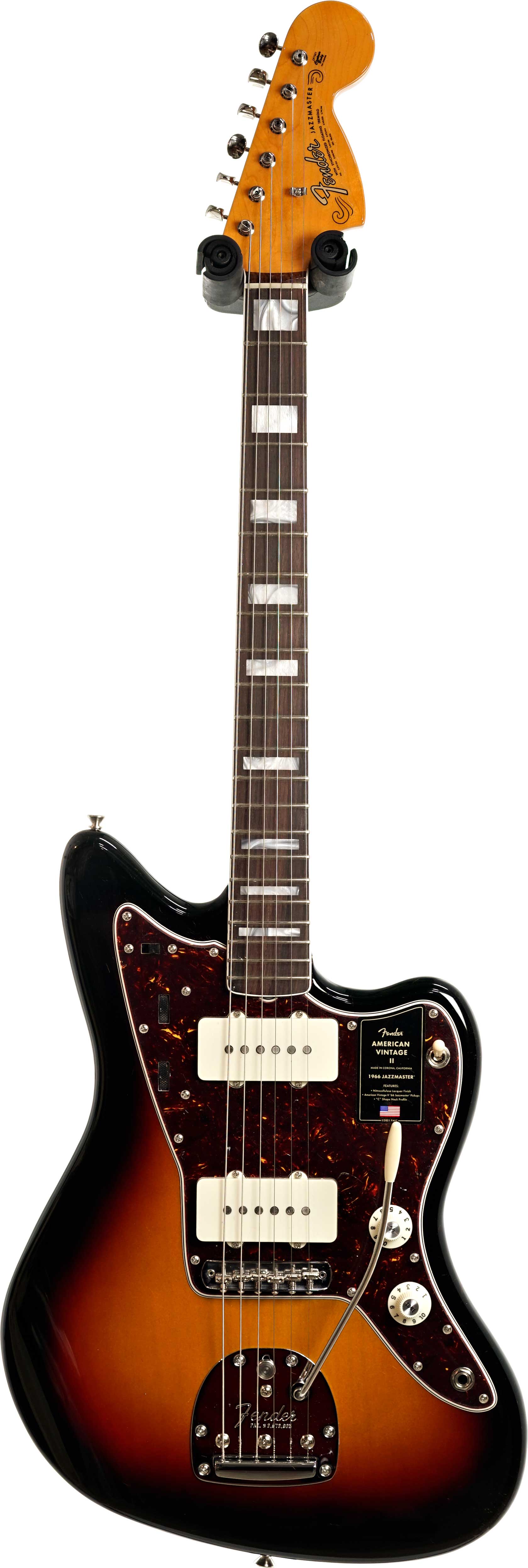 Fender American Vintage II 1966 Jazzmaster Rosewood Fingerboard 3 Colour Sunburst (Nearly New) #V2554528