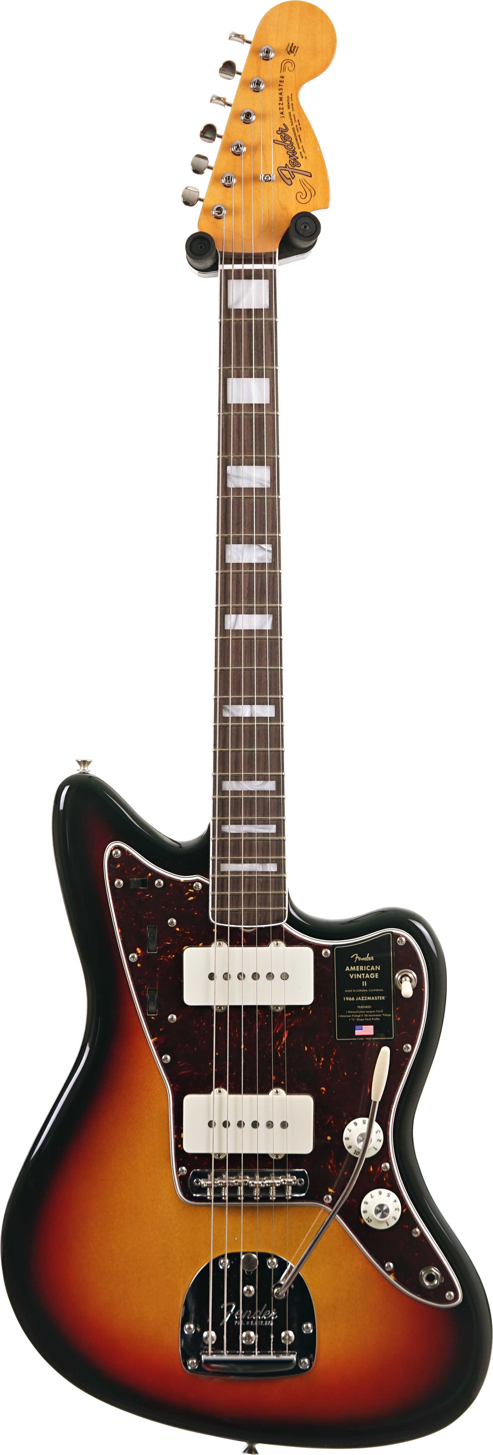 Fender American Vintage II 1966 Jazzmaster Rosewood Fingerboard 3 Colour Sunburst (Nearly New) #V2554226