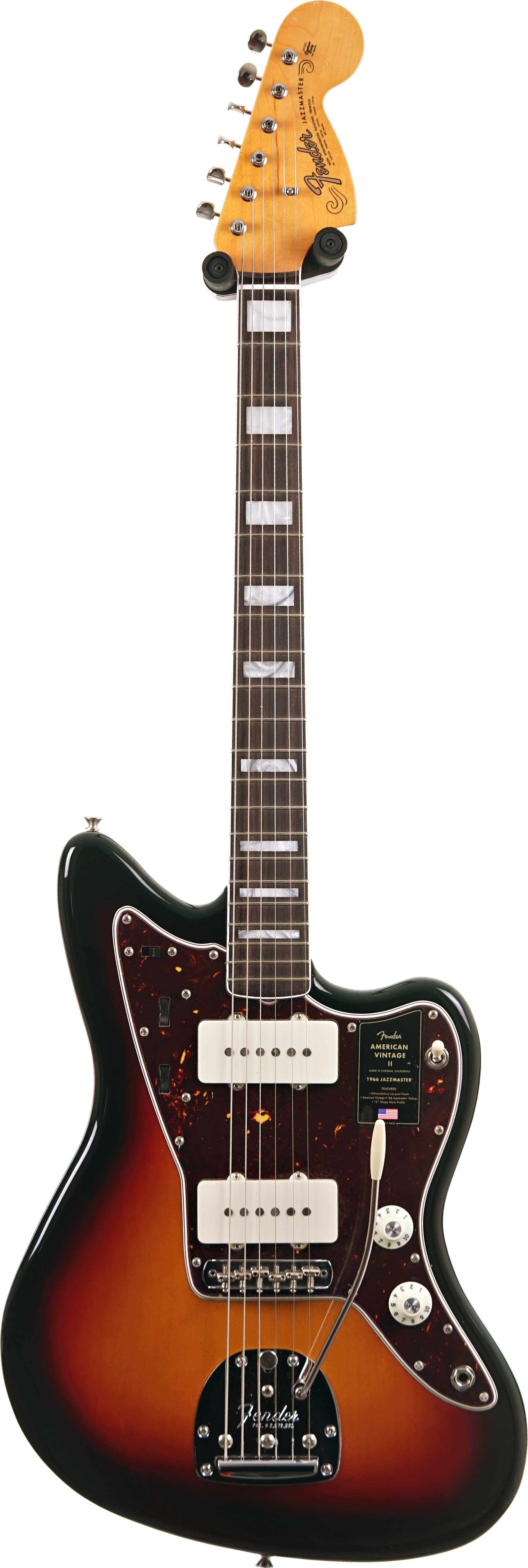 Fender American Vintage II 1966 Jazzmaster Rosewood Fingerboard 3 Colour Sunburst (Nearly New) #V2554090