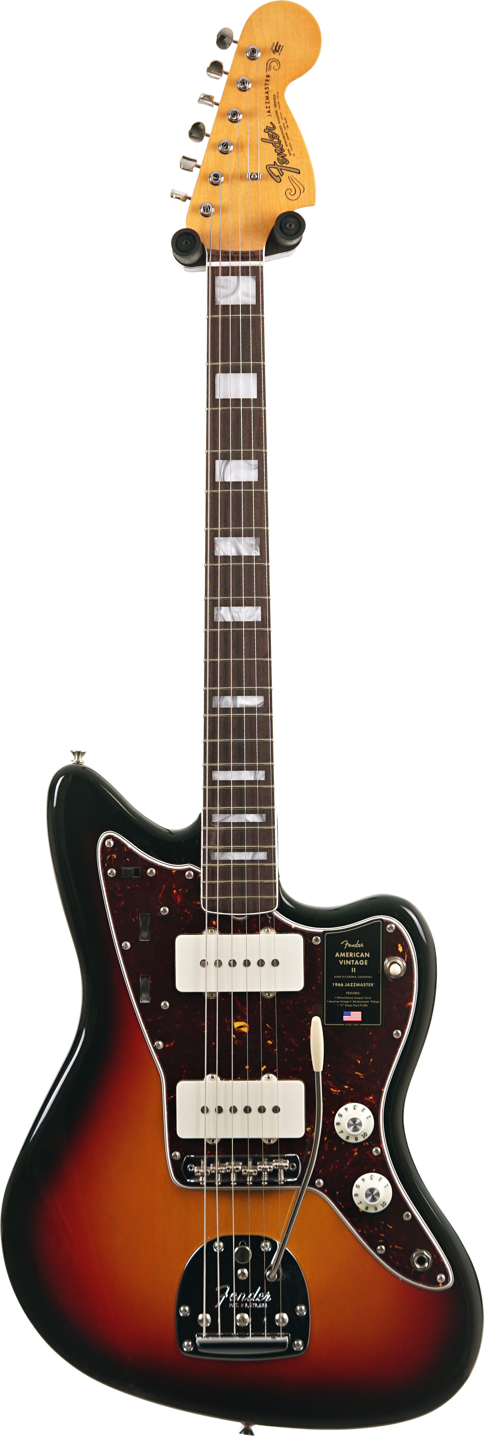 Fender American Vintage II 1966 Jazzmaster Rosewood Fingerboard 3 Colour Sunburst (Ex-Demo) #V2554442