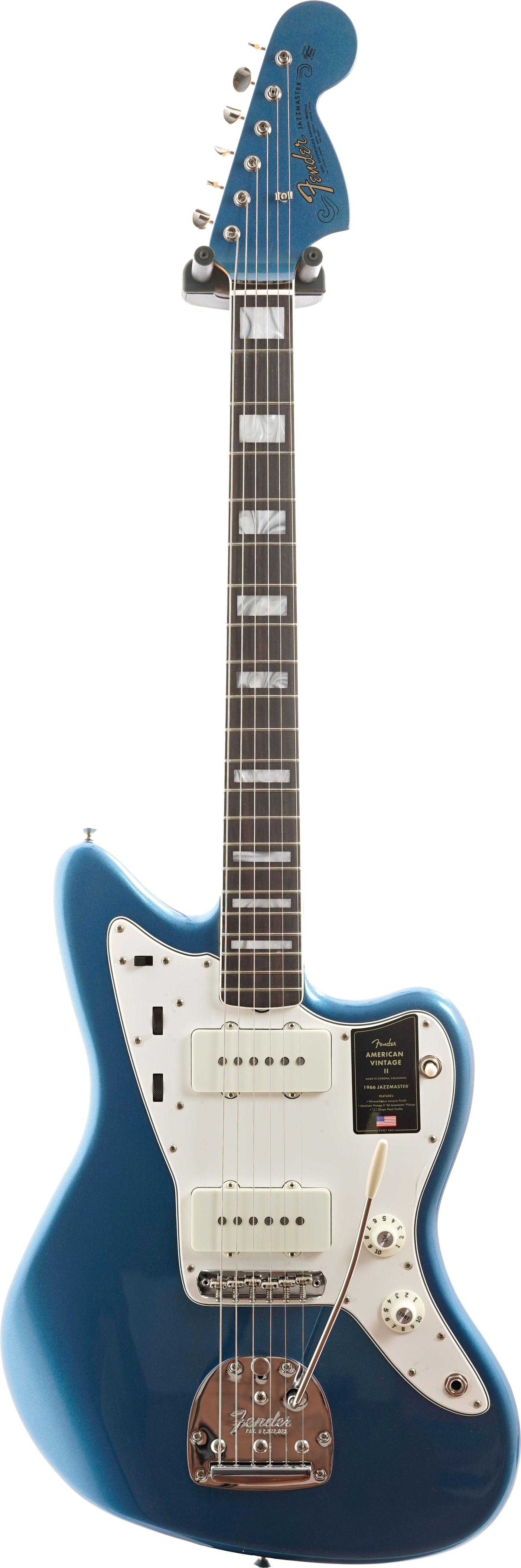 Fender American Vintage II 1966 Jazzmaster Rosewood Fingerboard Lake Placid Blue #V2559195