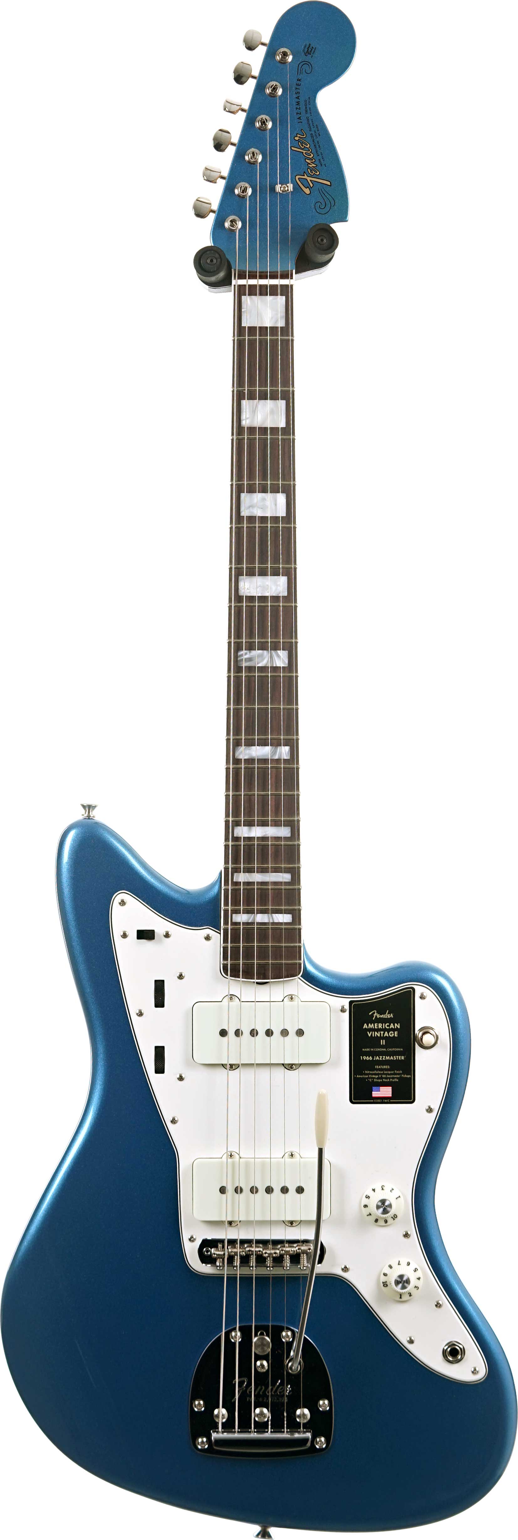 Fender American Vintage II 1966 Jazzmaster Rosewood Fingerboard Lake Placid Blue #V2449776