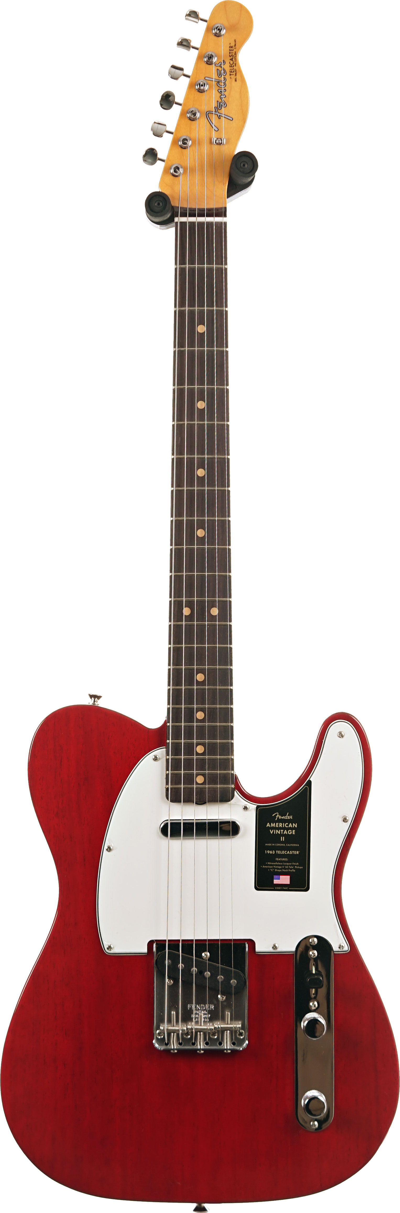 Fender American Vintage II 1963 Telecaster Rosewood Fingerboard Crimson Red Transparent #V2553254