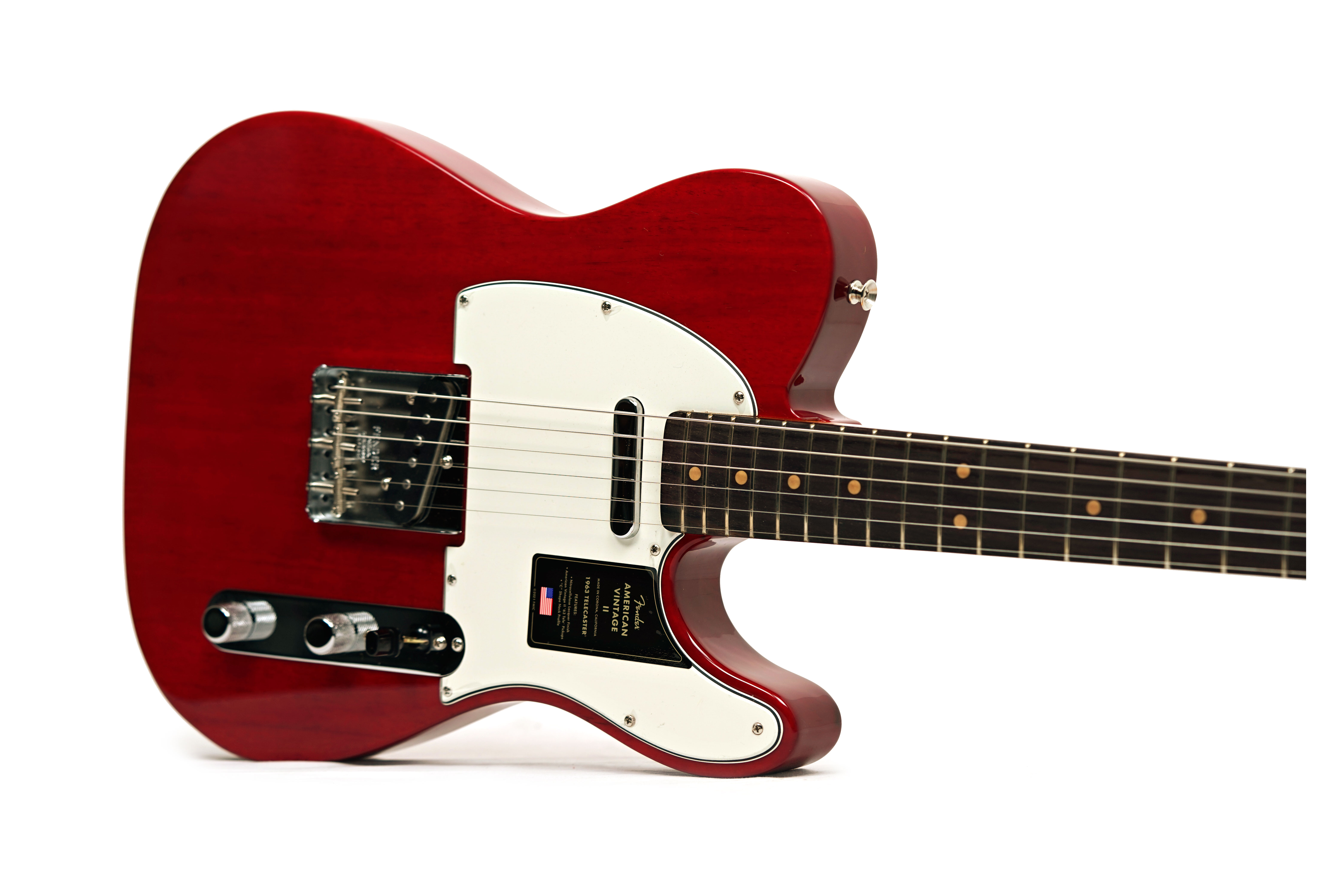 Fender American Vintage II 1963 Telecaster Rosewood Fingerboard Crimson Red Transparent #V2553254