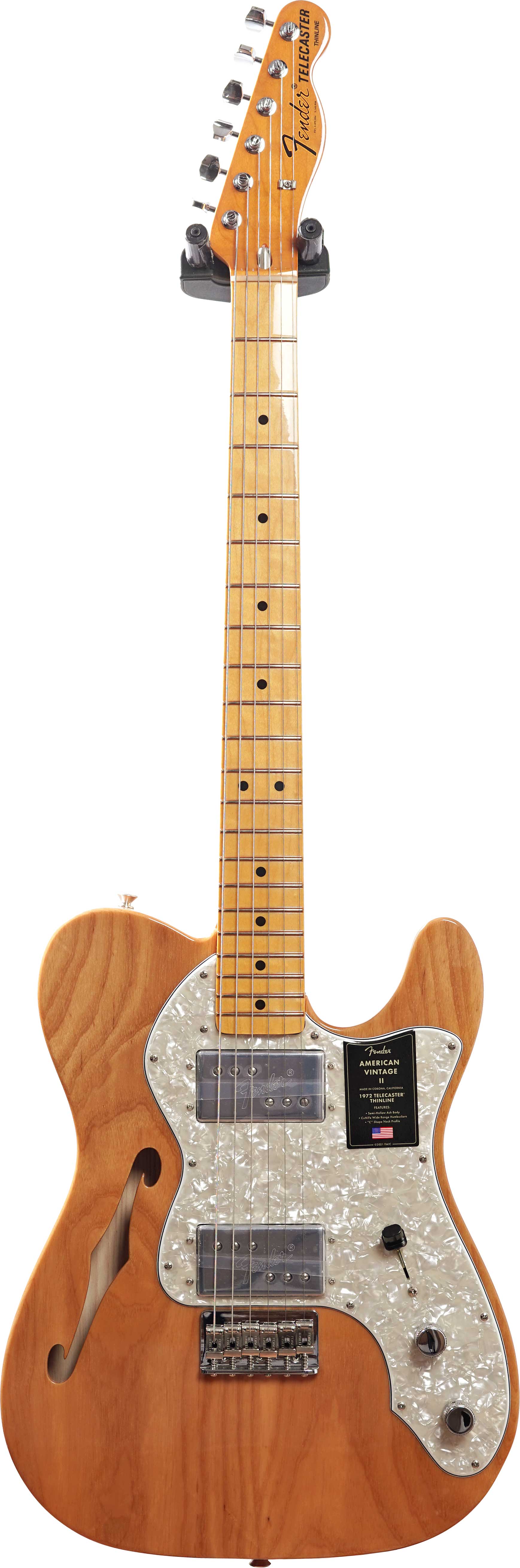 Fender American Vintage II 1972 Telecaster Thinline Maple Fingerboard Aged Natural #V15746