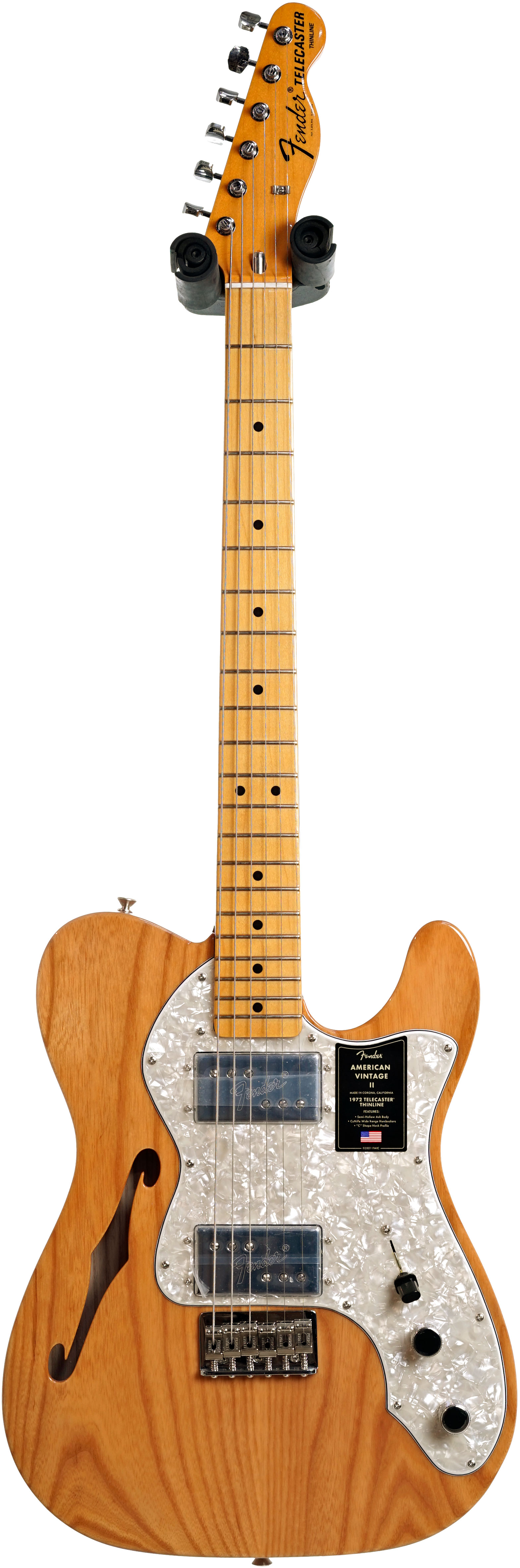 Fender American Vintage II 1972 Telecaster Thinline Maple Fingerboard Aged Natural #V15586