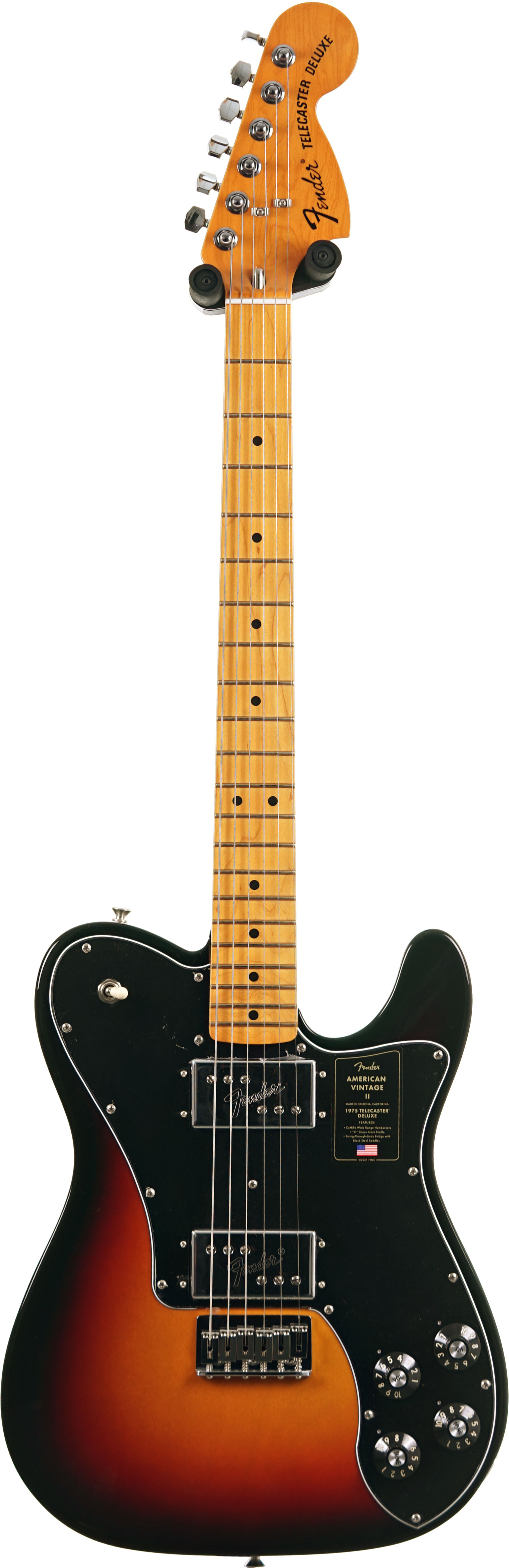 Fender American Vintage II 1975 Telecaster Deluxe Maple Fingerboard 3 Colour Sunburst (Nearly New) #V10977
