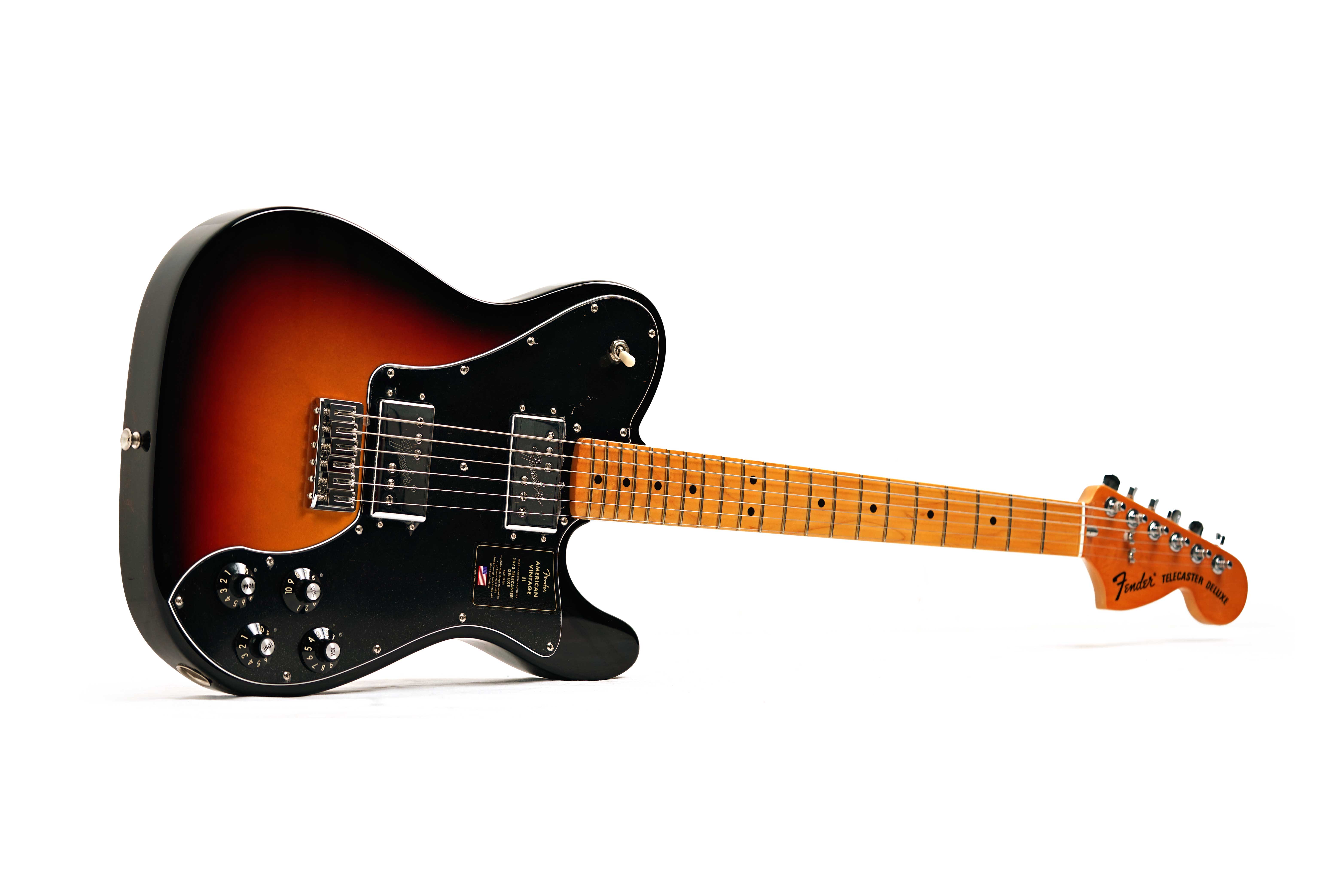 Fender American Vintage II 1975 Telecaster Deluxe Maple Fingerboard 3 Colour Sunburst (Nearly New) #V10977