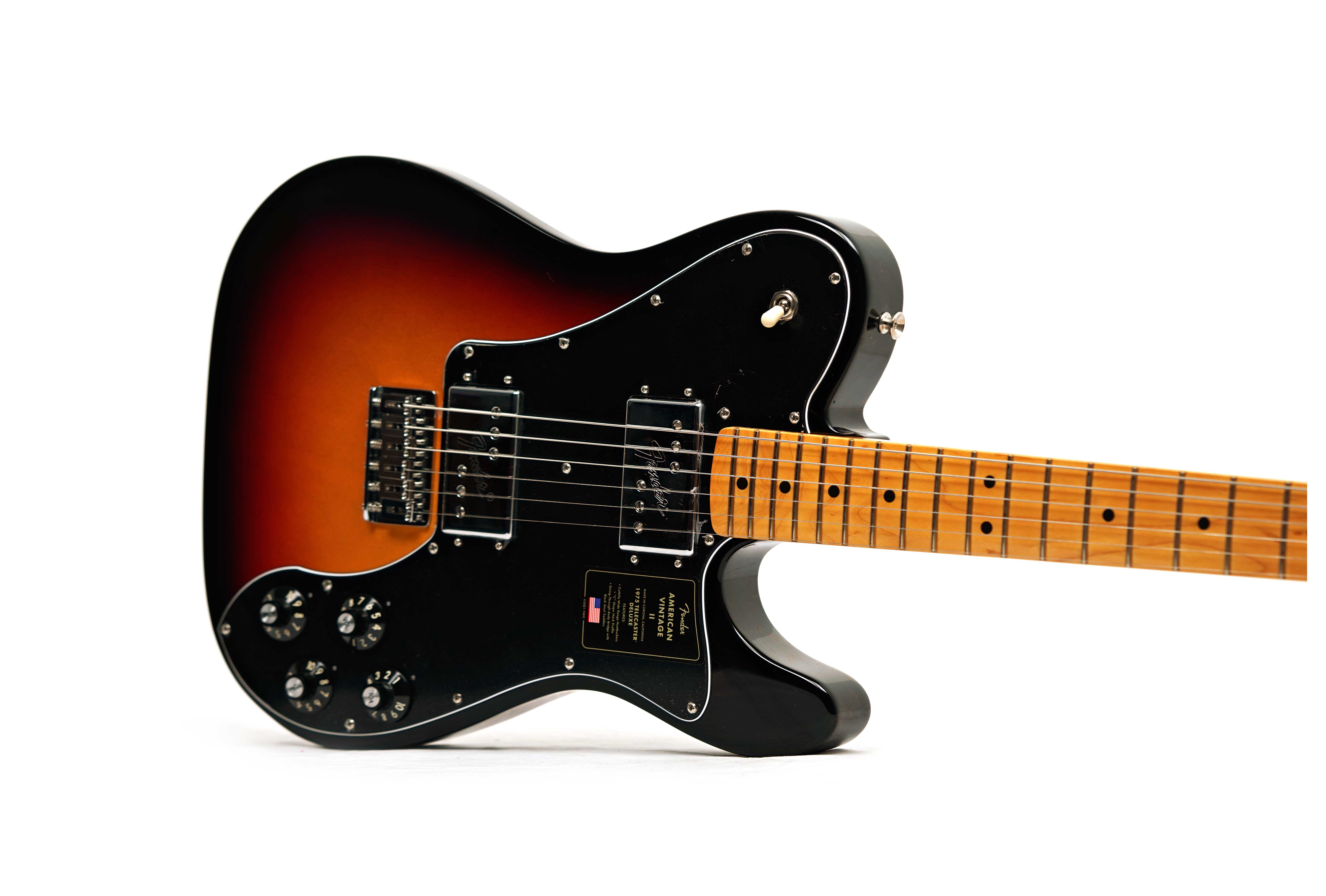 Fender American Vintage II 1975 Telecaster Deluxe Maple Fingerboard 3 Colour Sunburst (Nearly New) #V10977