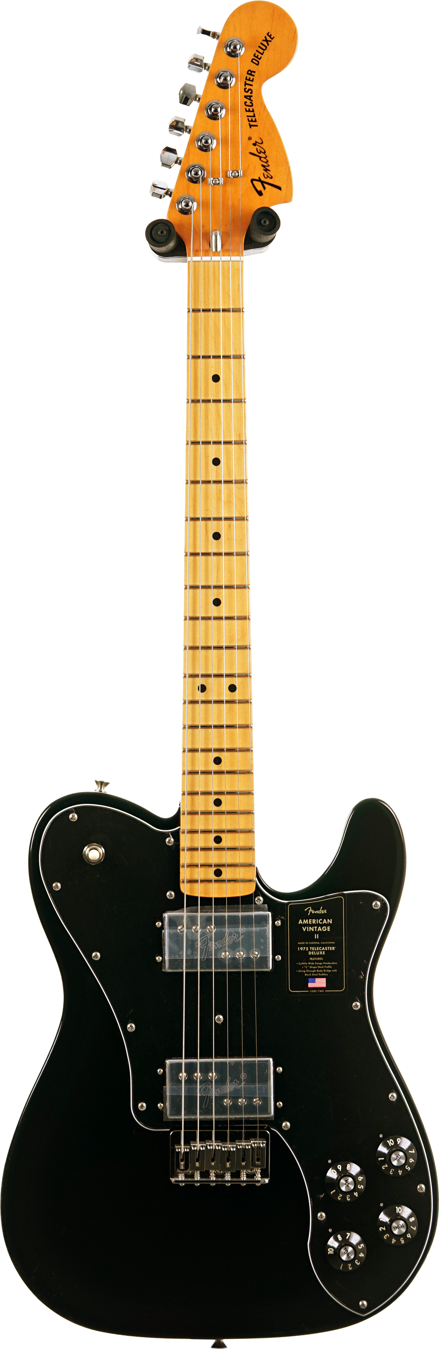 Fender American Vintage II 1975 Telecaster Deluxe Black Maple Fingerboard #V16293