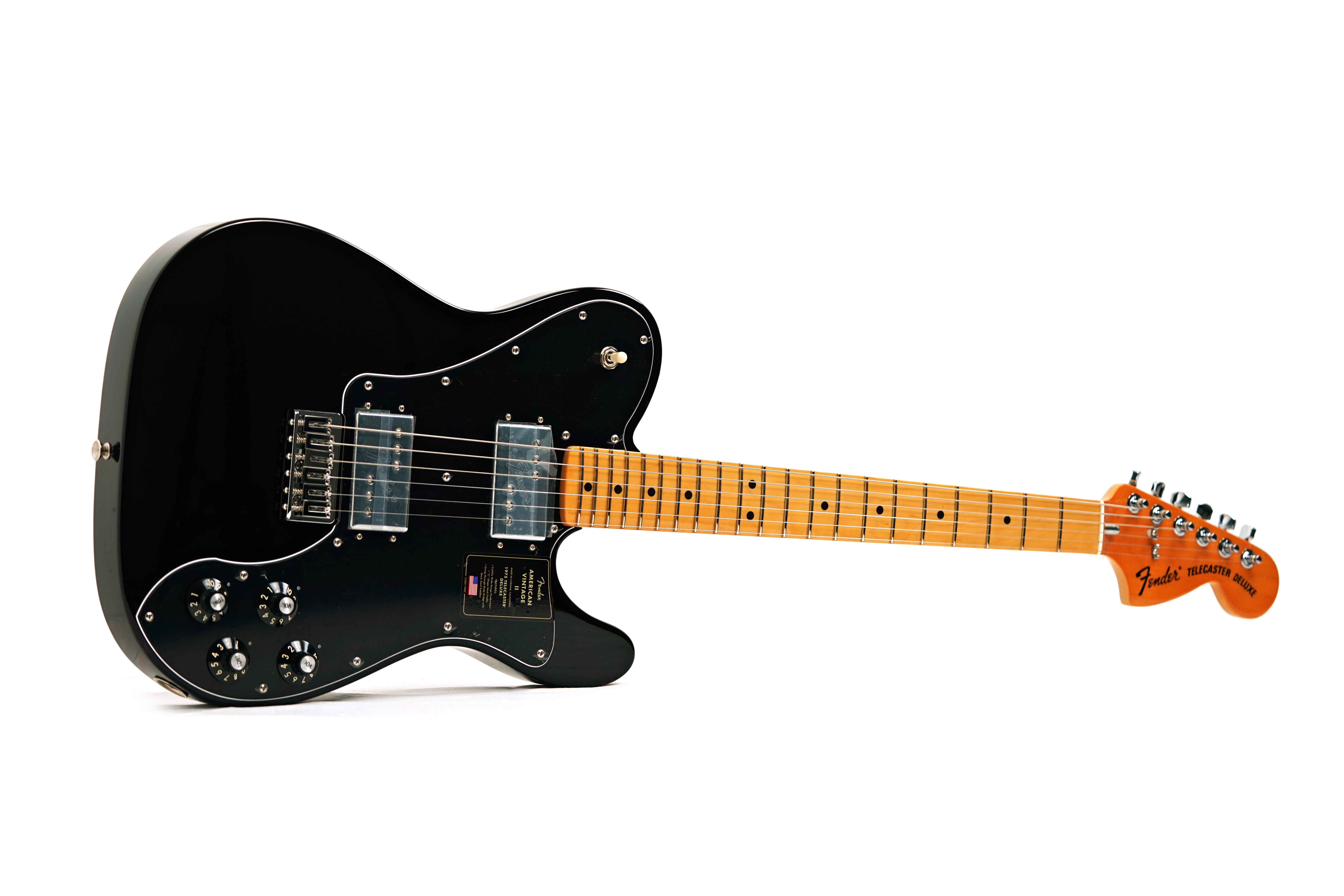 Fender American Vintage II 1975 Telecaster Deluxe Black Maple Fingerboard #V16293