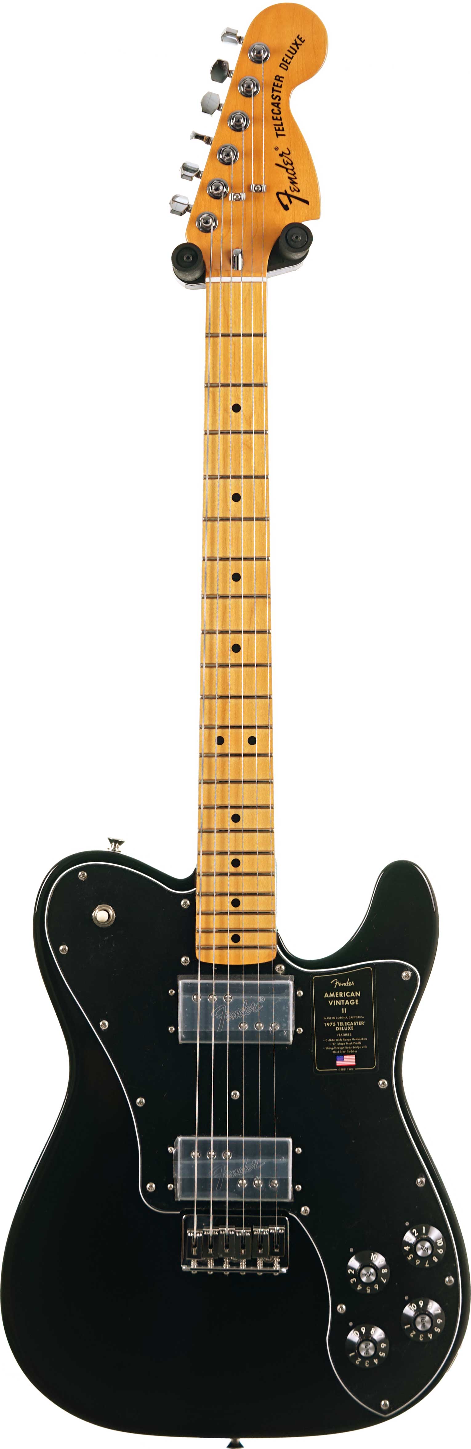 Fender American Vintage II 1975 Telecaster Deluxe Black Maple Fingerboard (Nearly New) #V16694