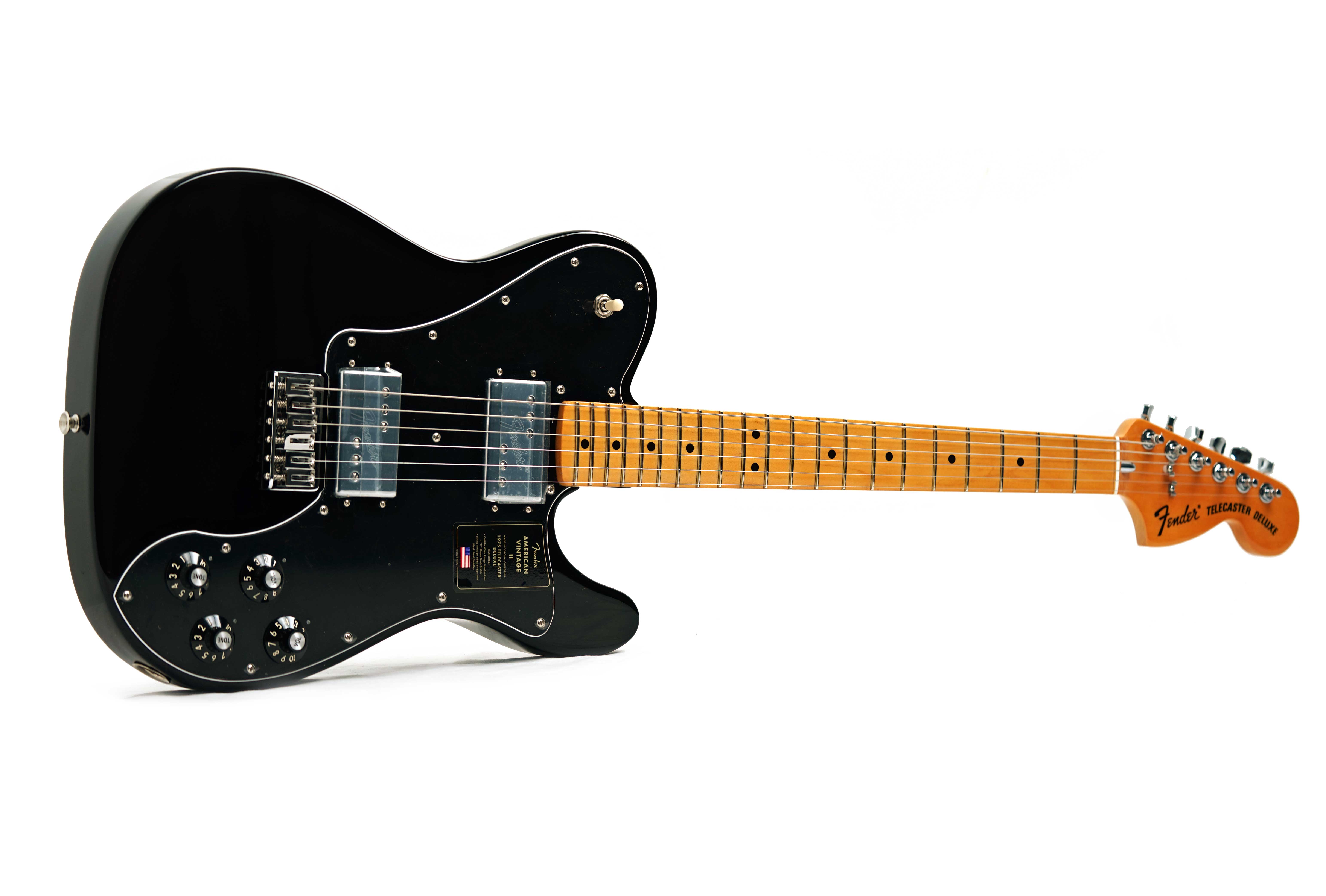 Fender American Vintage II 1975 Telecaster Deluxe Black Maple Fingerboard (Nearly New) #V16694