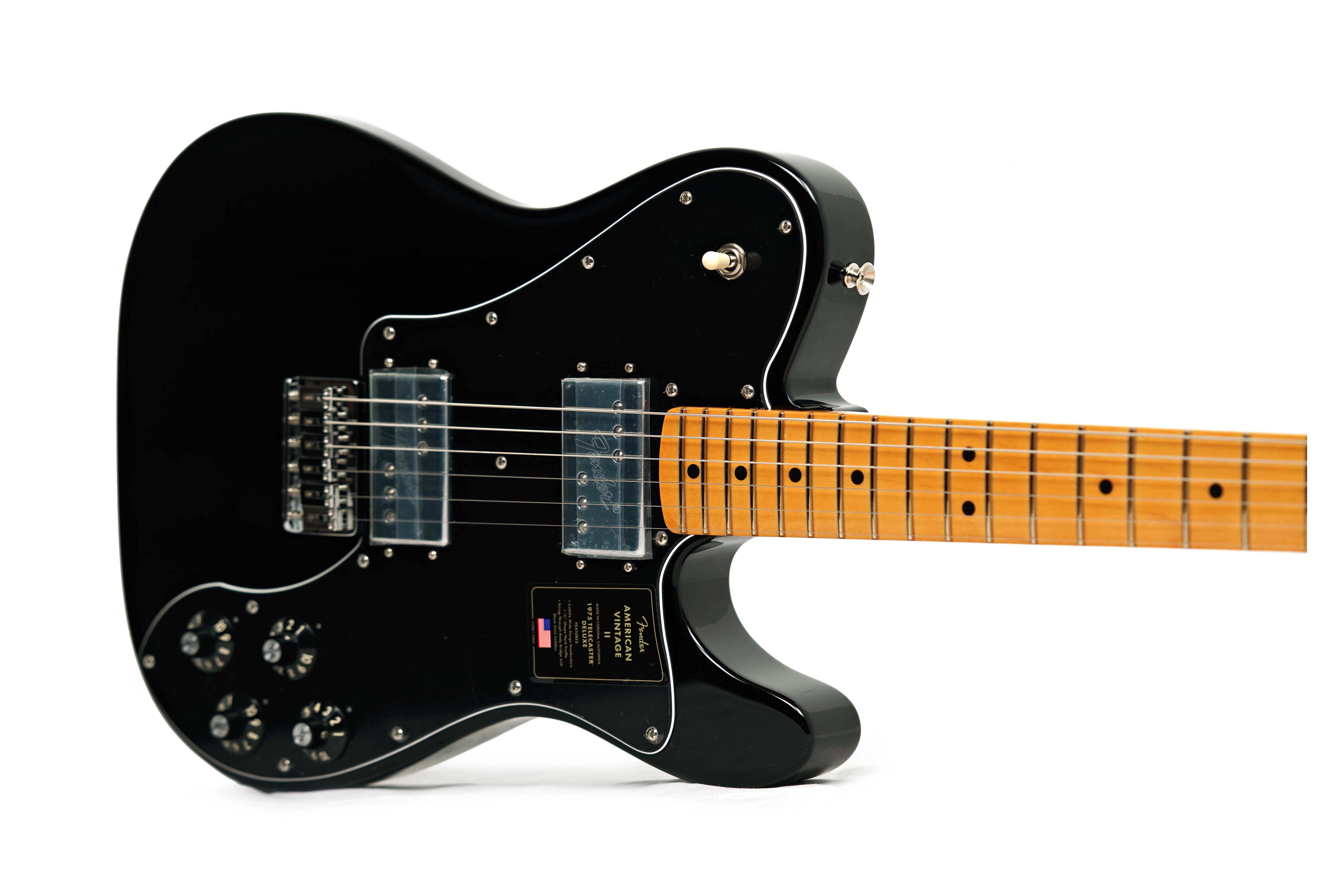 Fender American Vintage II 1975 Telecaster Deluxe Black Maple Fingerboard (Nearly New) #V16694