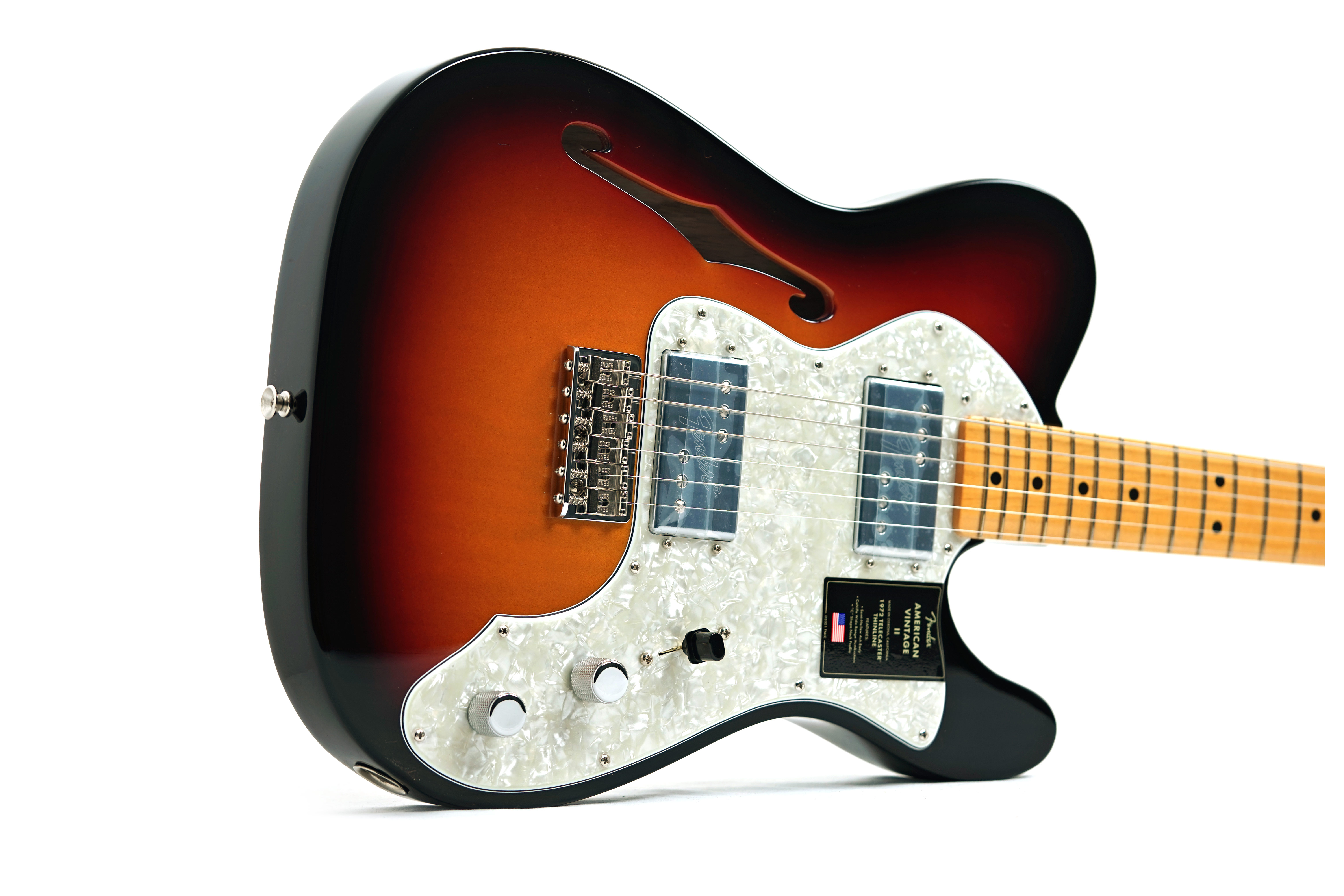 Fender American Vintage II 72 Telecaster Thinline Maple Fingerboard 3 Colour Sunburst #V16678