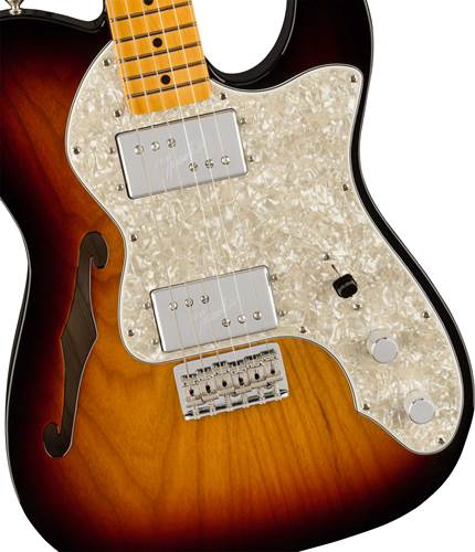 Fender American Vintage II 1972 Telecaster Thinline Maple Fingerboard 3 Colour Sunburst Fender American Vintage II 1972 Telecaster Thinline Maple Fingerboard 3 Colour Sunburst