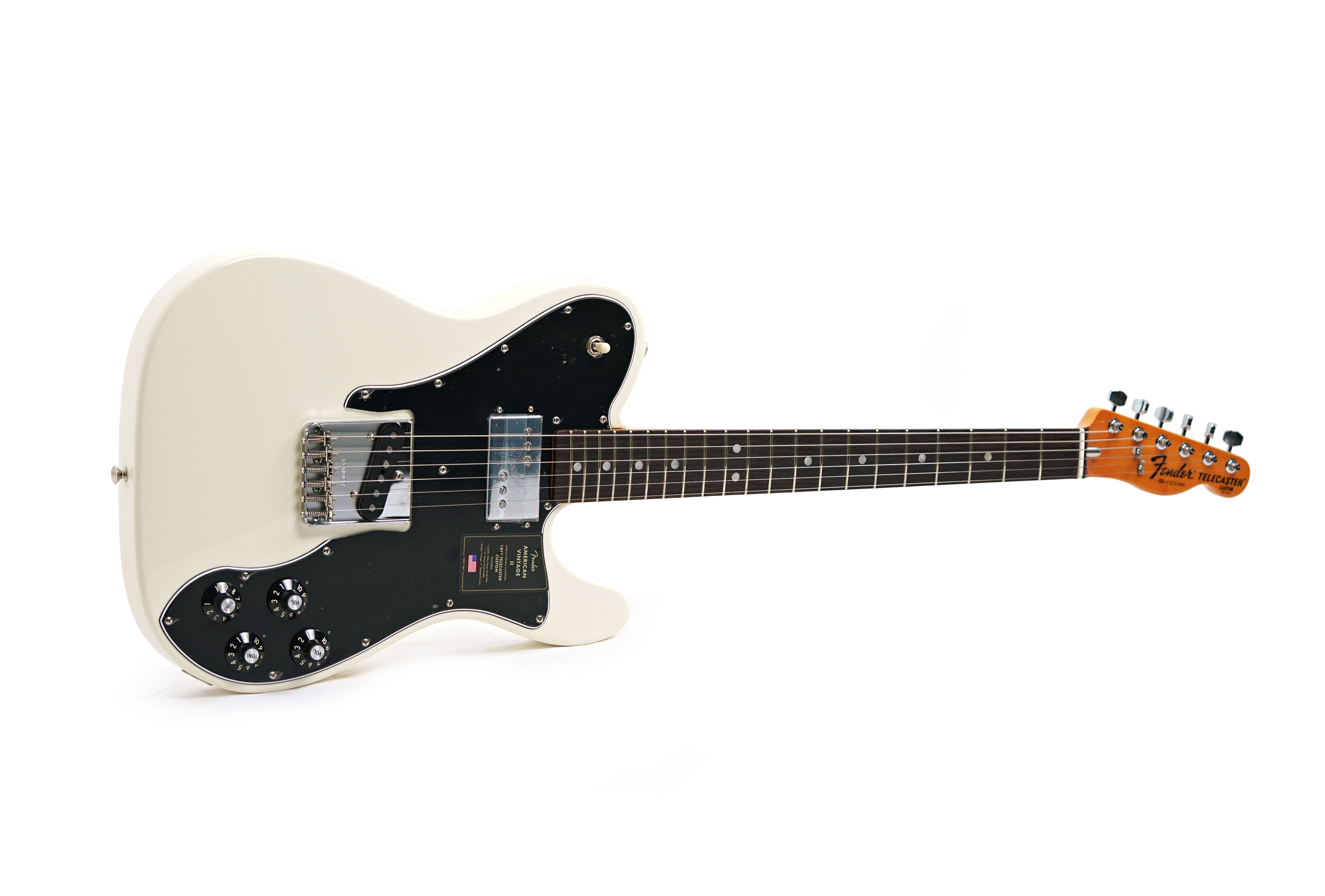 Fender American Vintage II 1977 Telecaster Custom Rosewood Fingerboard Olympic White #VS231006