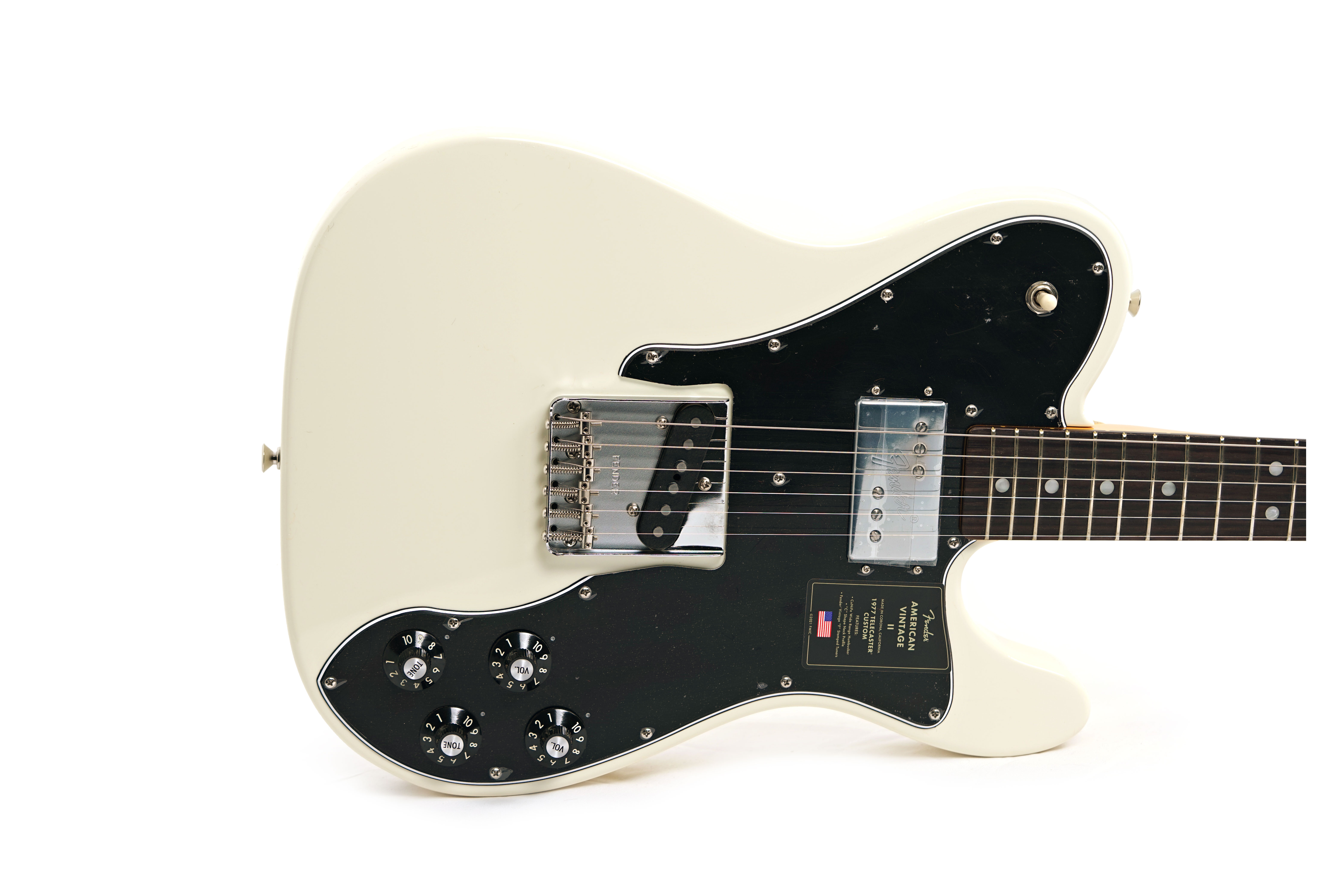 Fender American Vintage II 1977 Telecaster Custom Rosewood Fingerboard Olympic White #VS231006