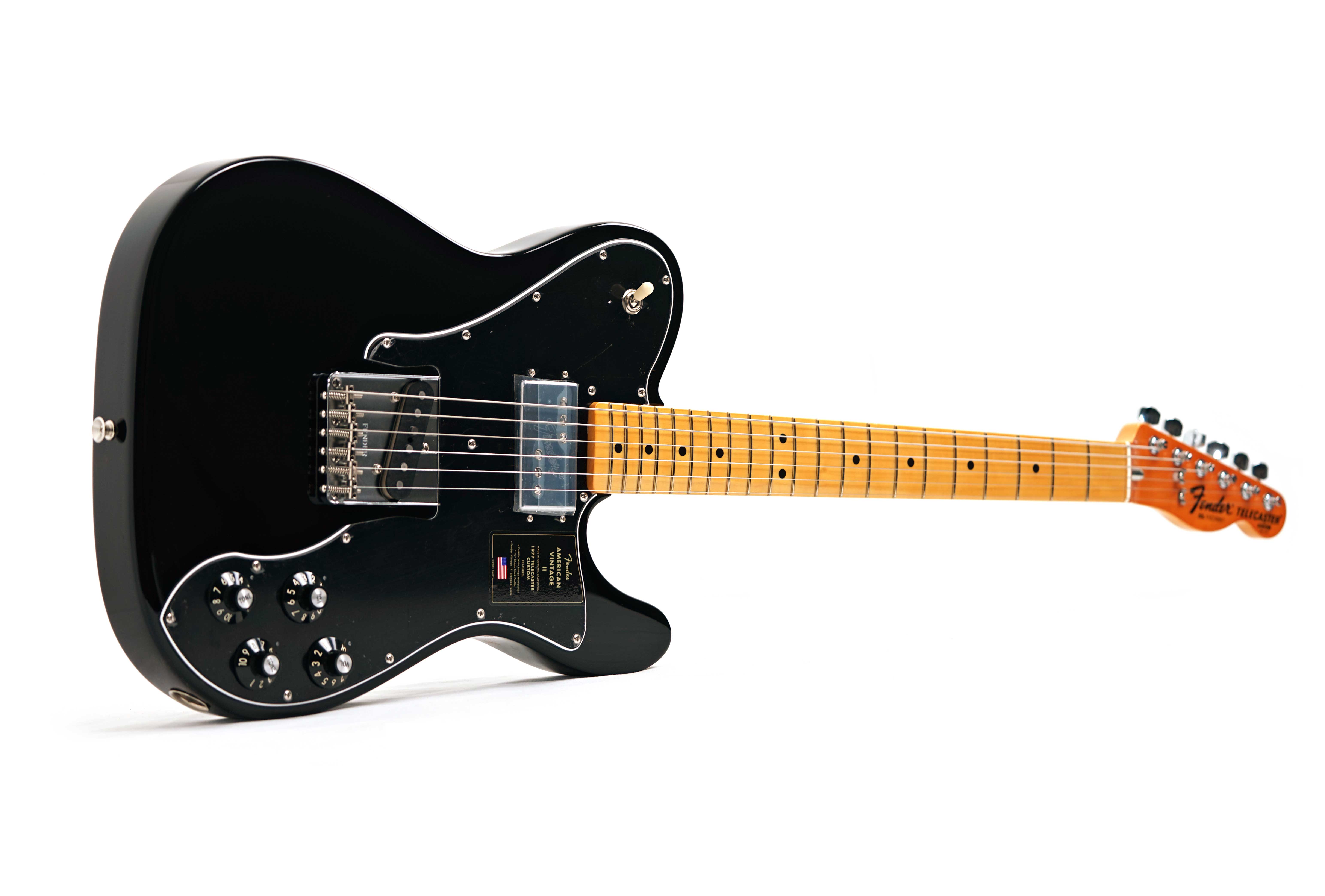 Fender American Vintage II 1977 Telecaster Custom Maple Fingerboard Black #VS230887