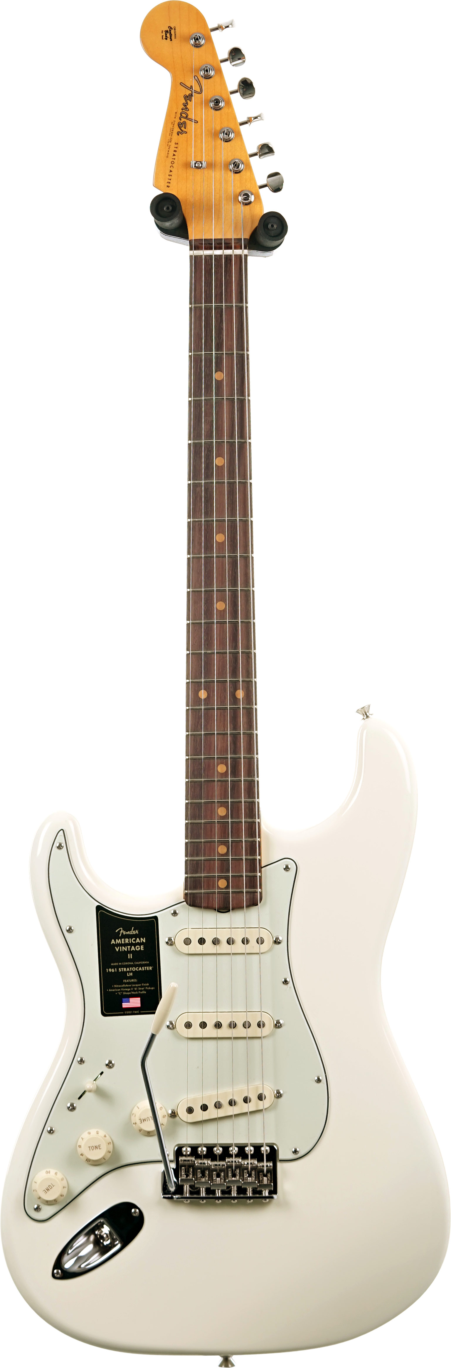 Fender American Vintage II 61 Stratocaster Olympic White Left Handed #V2563094