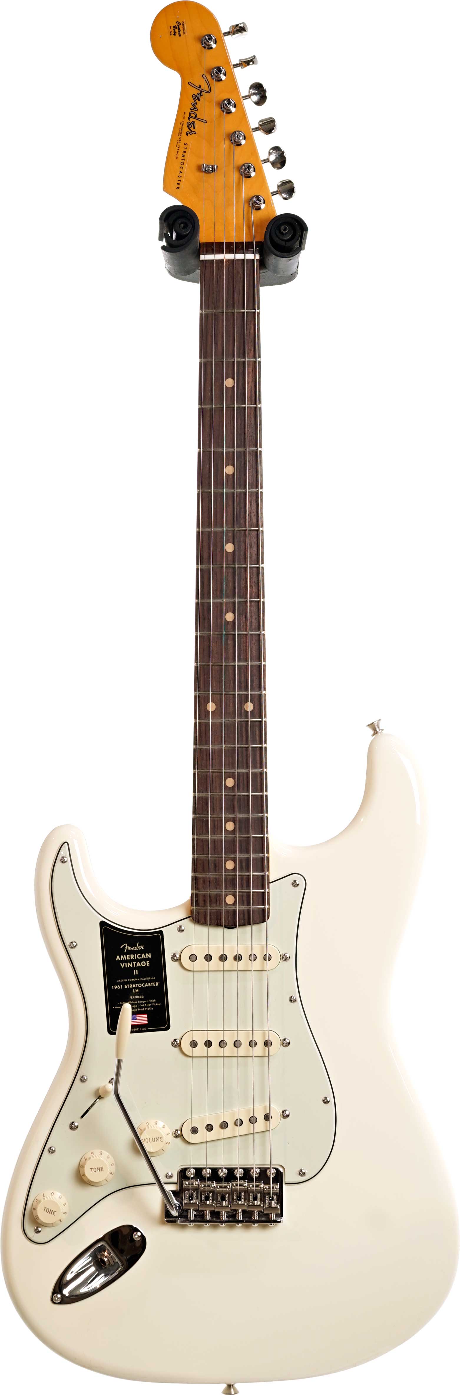 Fender American Vintage II 1961 Stratocaster Olympic White Left Handed (Nearly New) #V25557