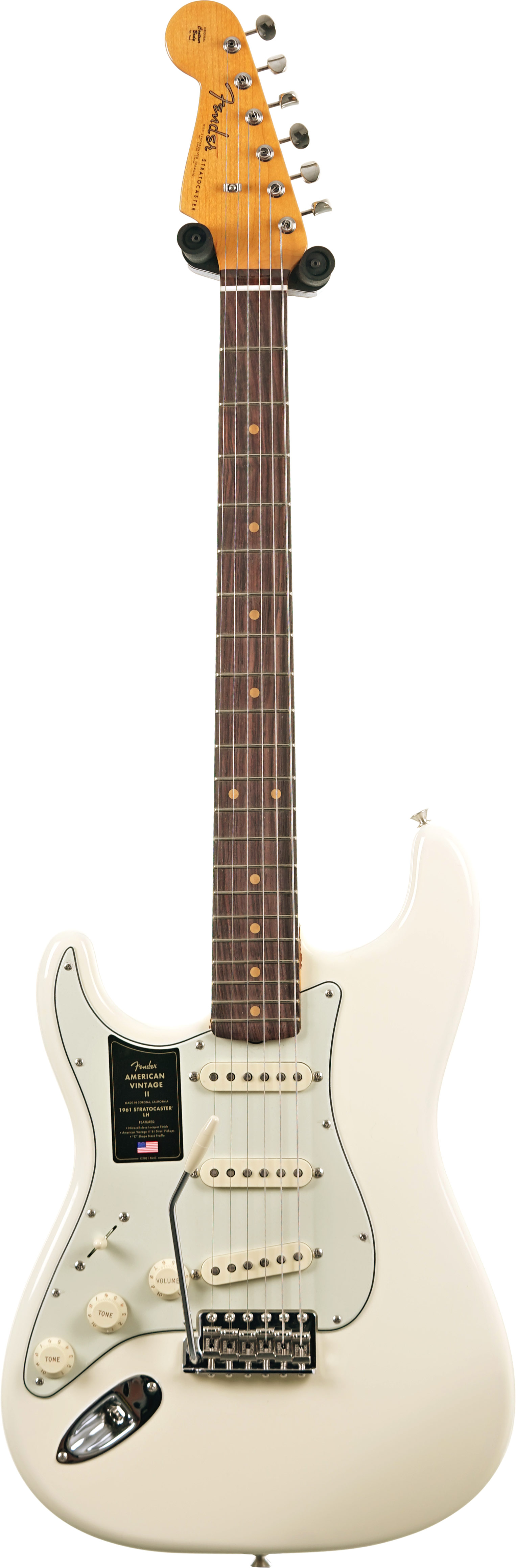Fender American Vintage II 1961 Stratocaster Olympic White Left Handed (Ex-Demo) #V2439503