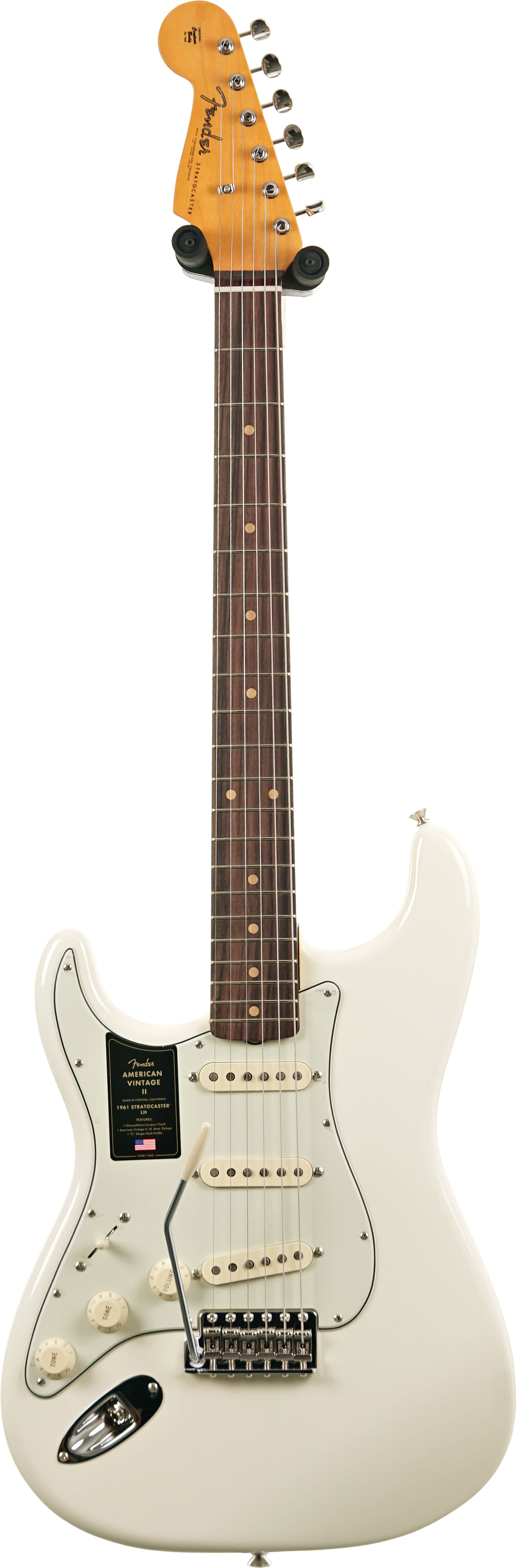 Fender American Vintage II 1961 Stratocaster Olympic White Left Handed (Ex-Demo) #V25587140809