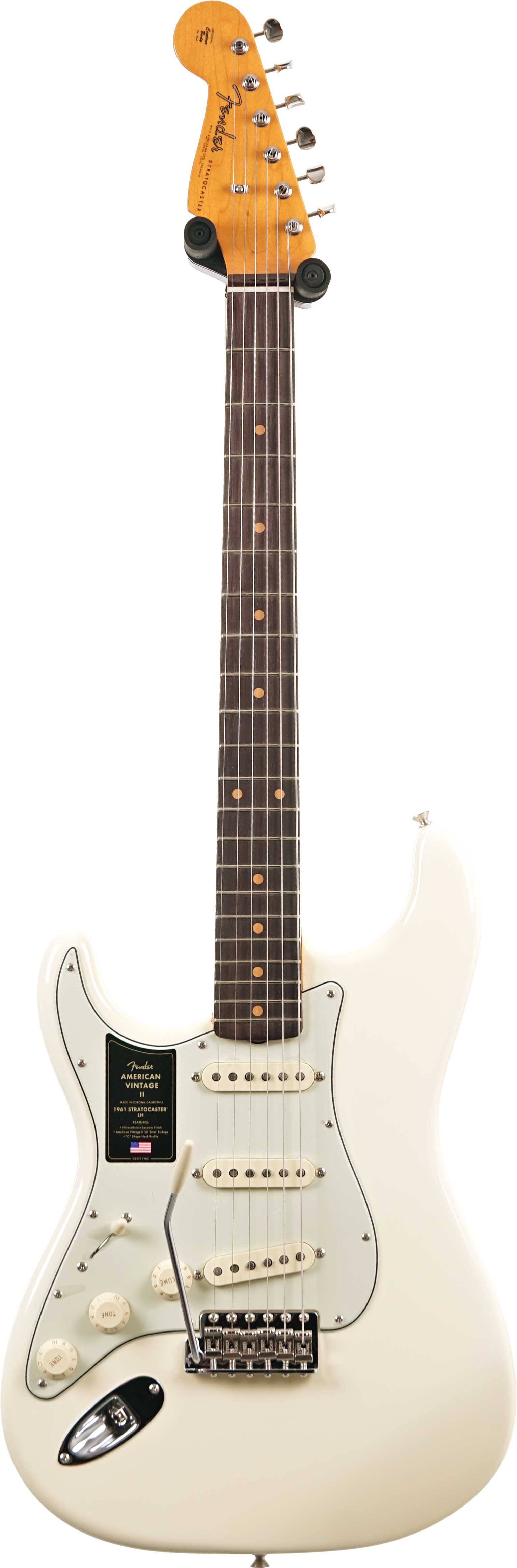 Fender American Vintage II 1961 Stratocaster Olympic White Left Handed (Ex-Demo) #V2439445