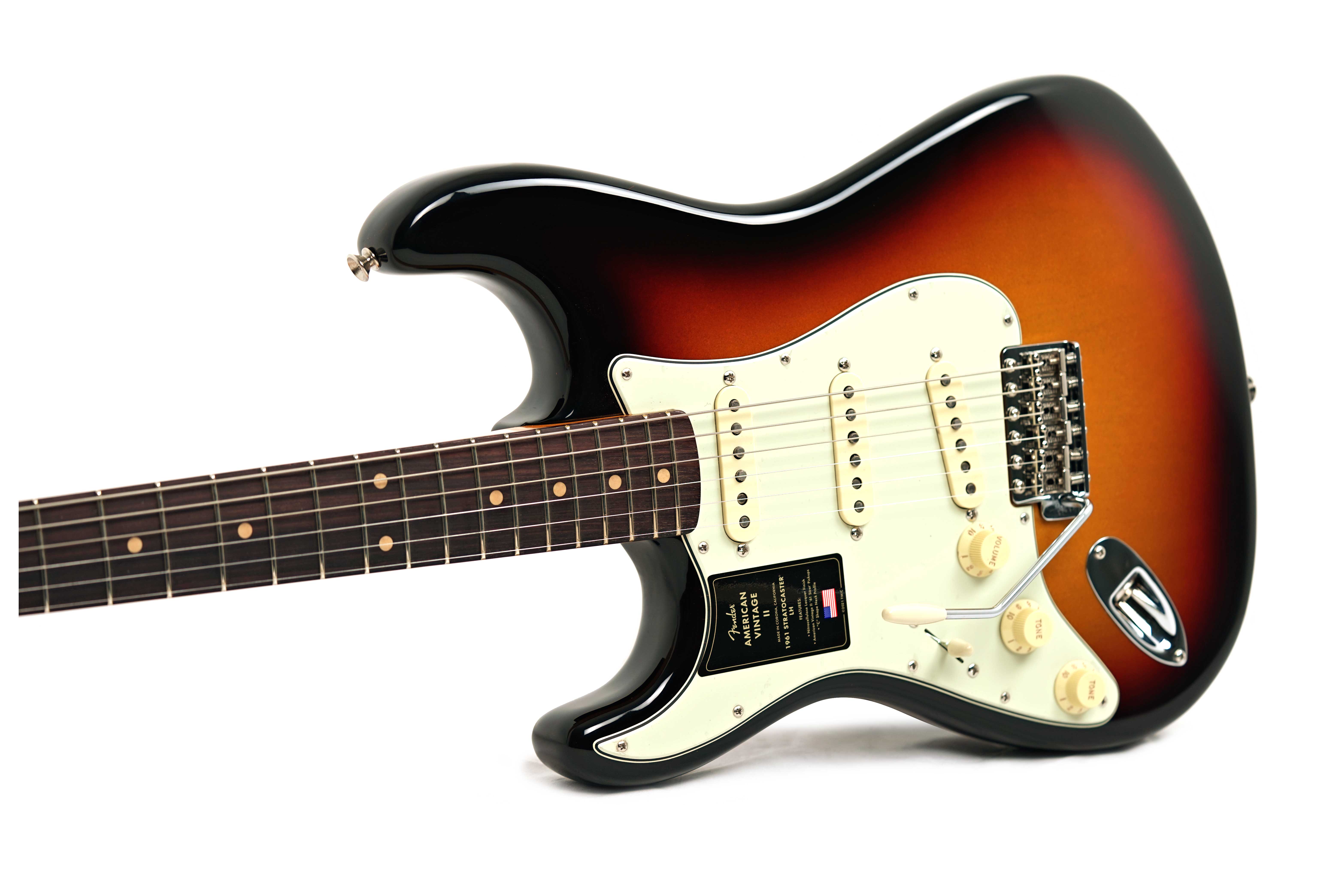 Fender American Vintage II 61 Stratocaster 3 Colour Sunburst Left Handed (Nearly New) #V2432158
